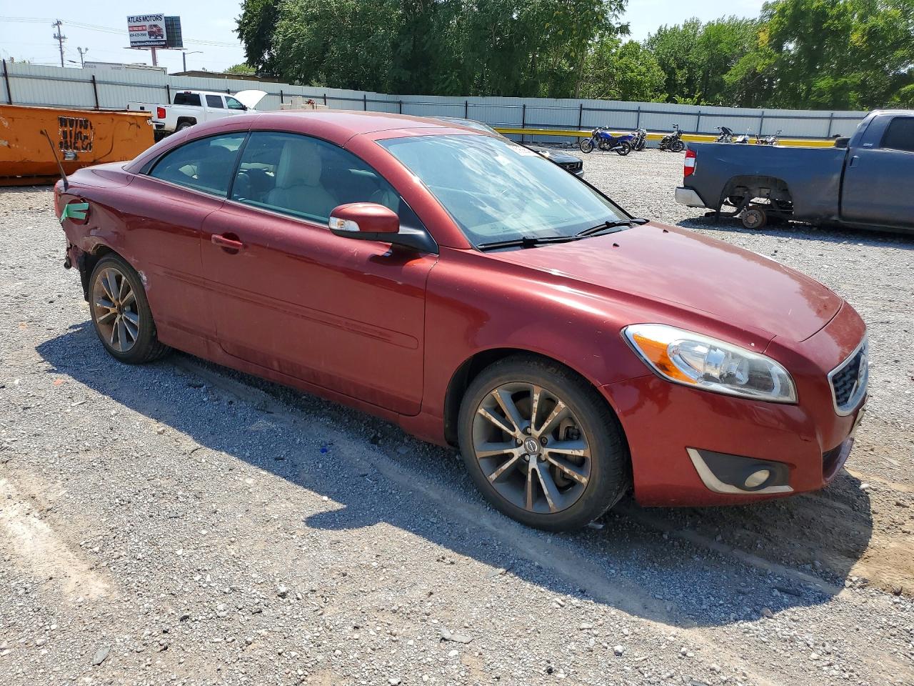 2013 Volvo C70 T5 Maroon vin: YV1672MC9DJ141391