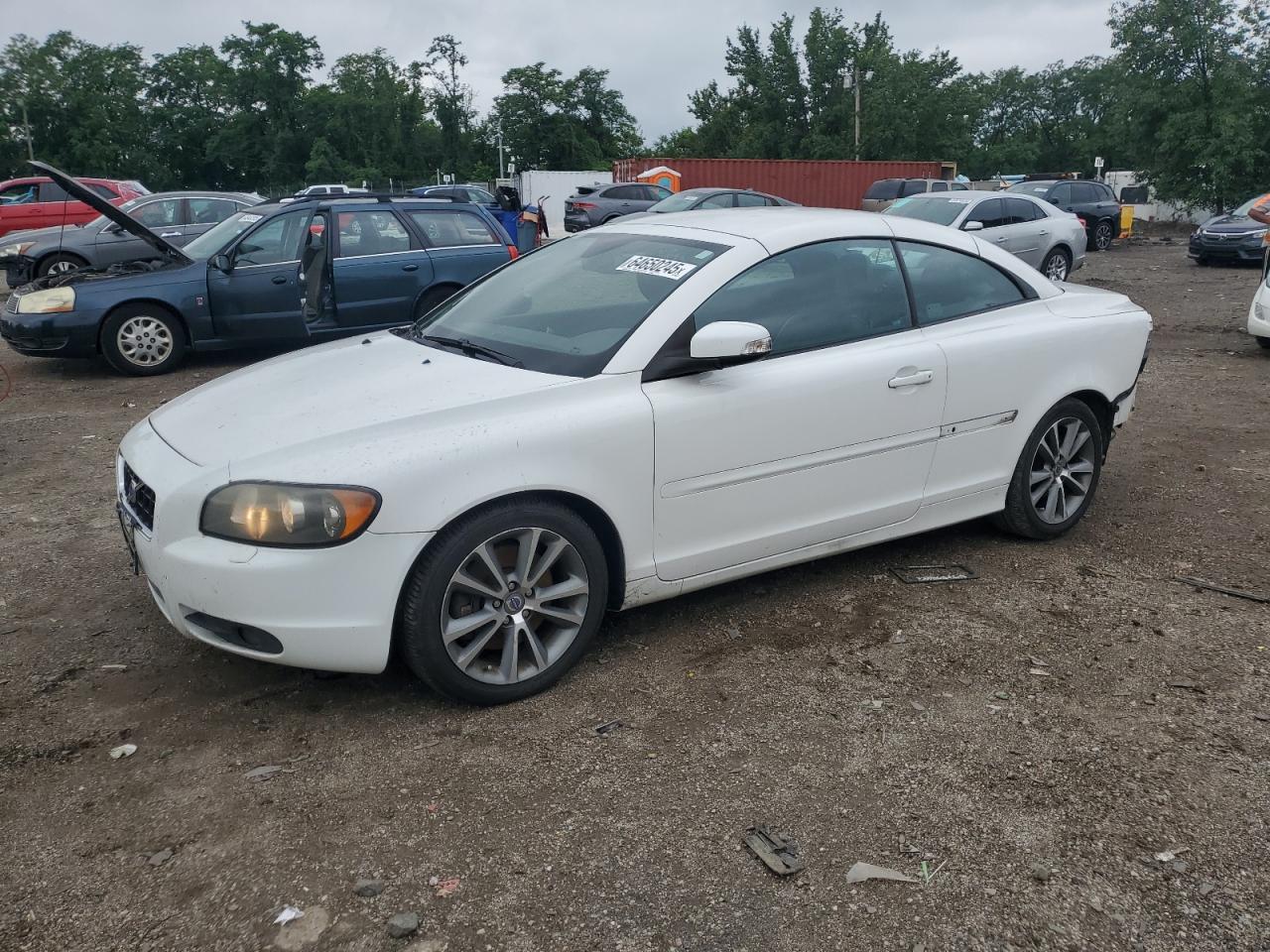 2010 Volvo C70 T5 White vin: YV1672MCXAJ094366