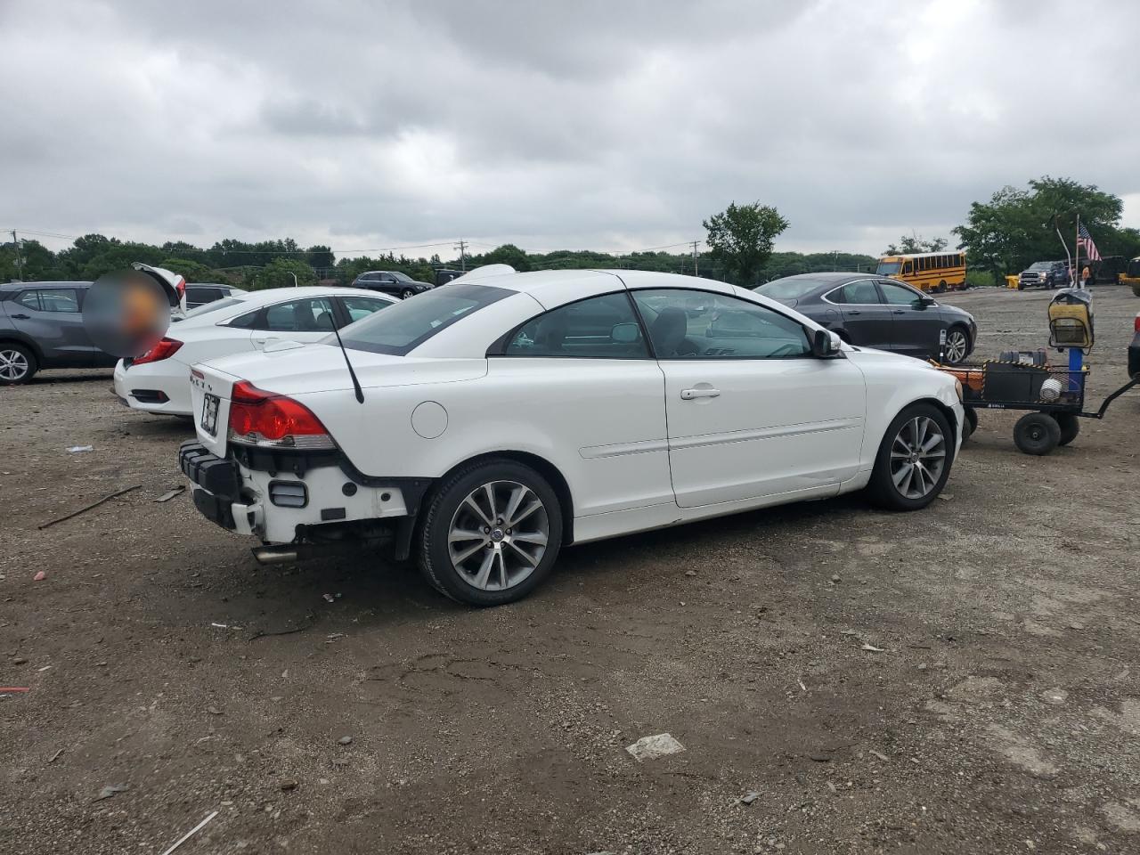 2010 Volvo C70 T5 White vin: YV1672MCXAJ094366