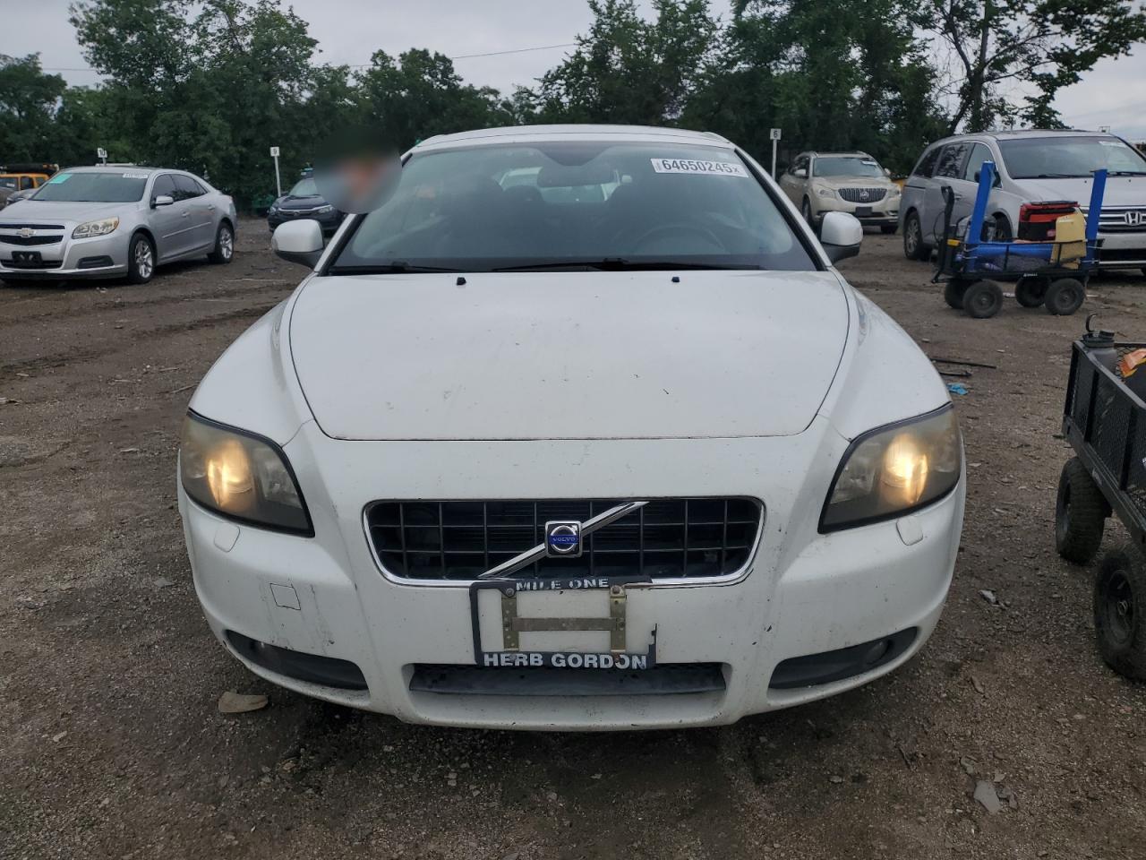 2010 Volvo C70 T5 White vin: YV1672MCXAJ094366