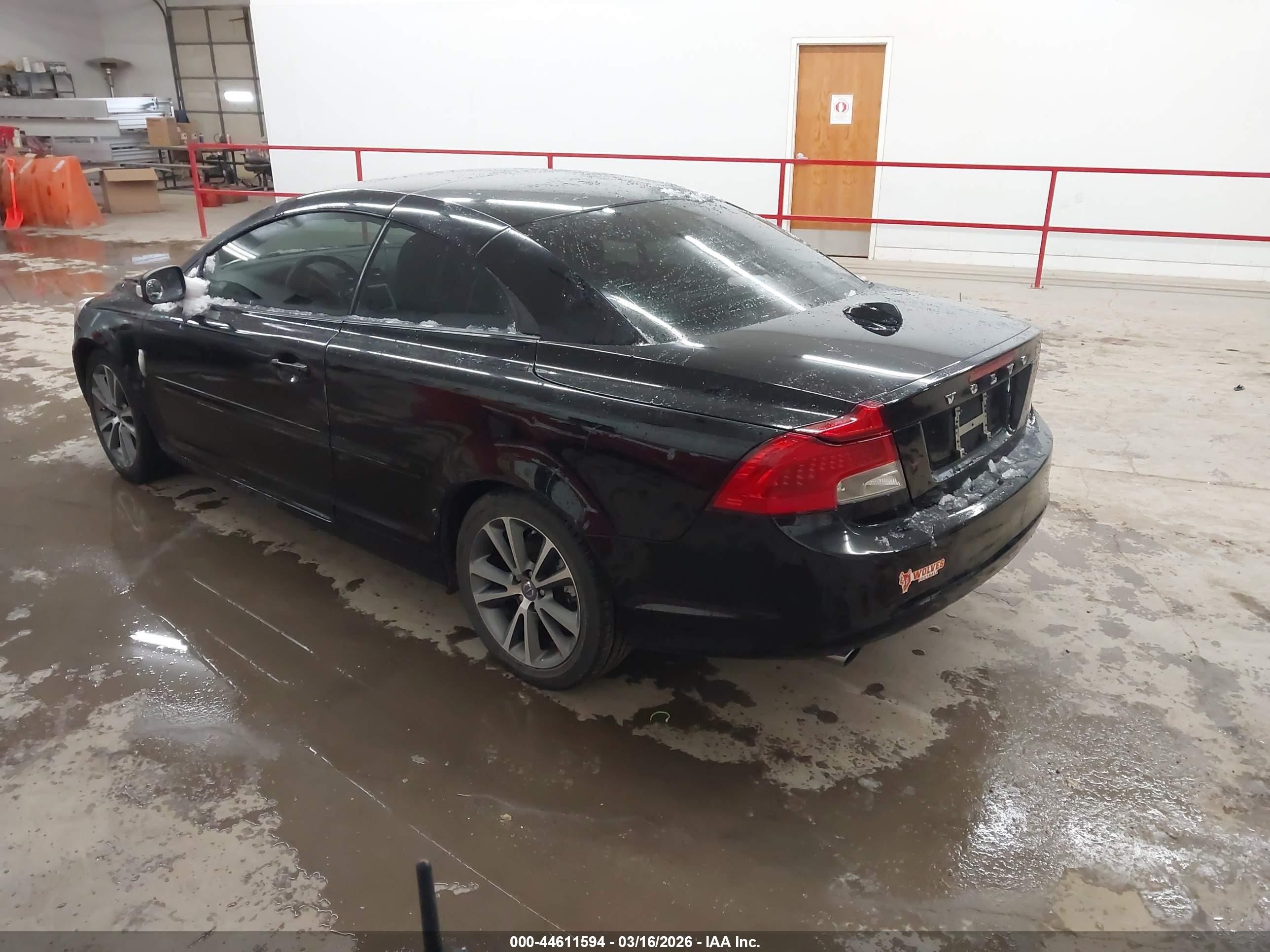 2012 Volvo C70 T5/t5 Platinum/t5 Premier Plus Black vin: YV1672MCXCJ130091