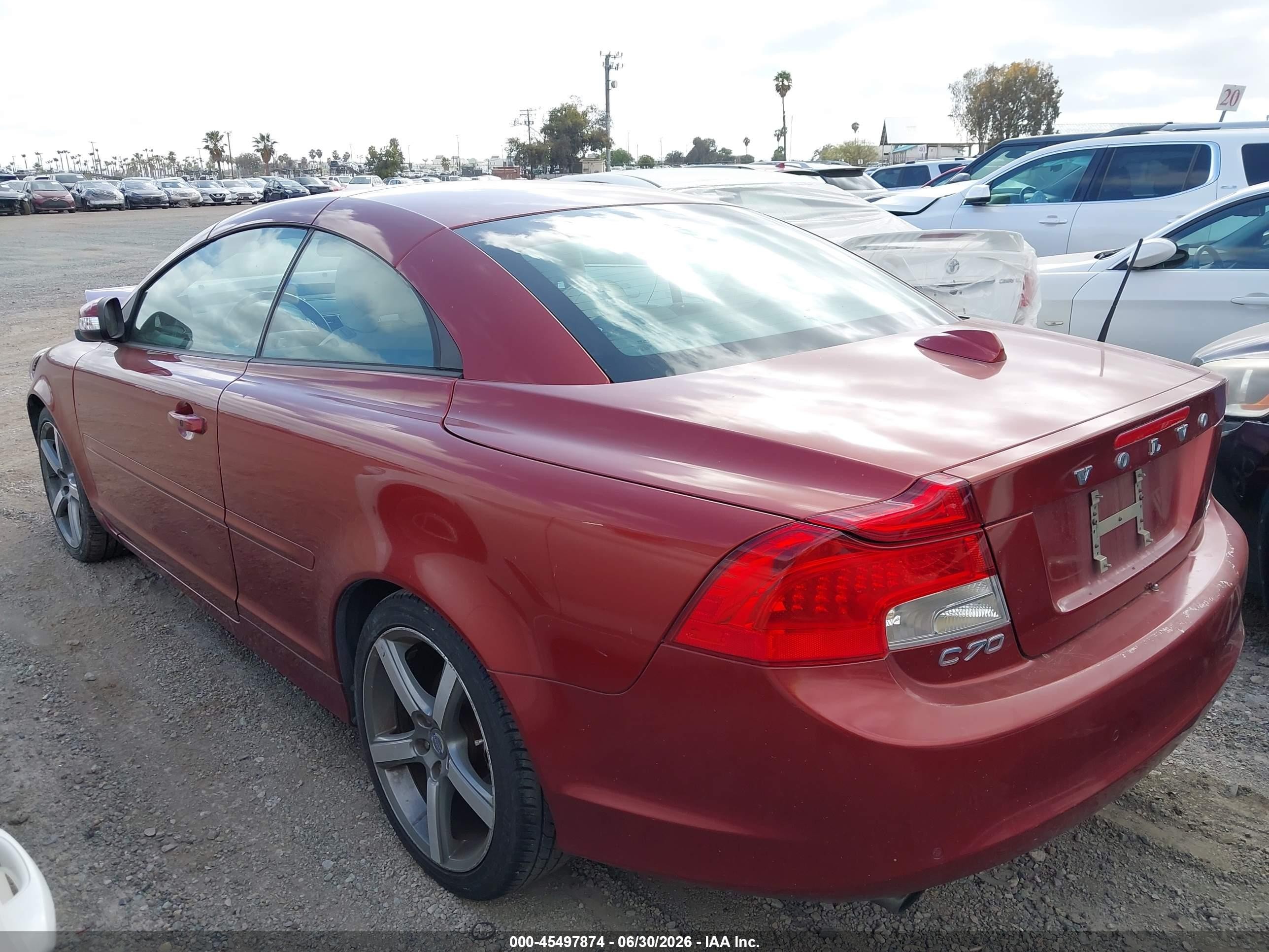 2013 Volvo C70 T5 Red vin: YV1672MCXDJ144087