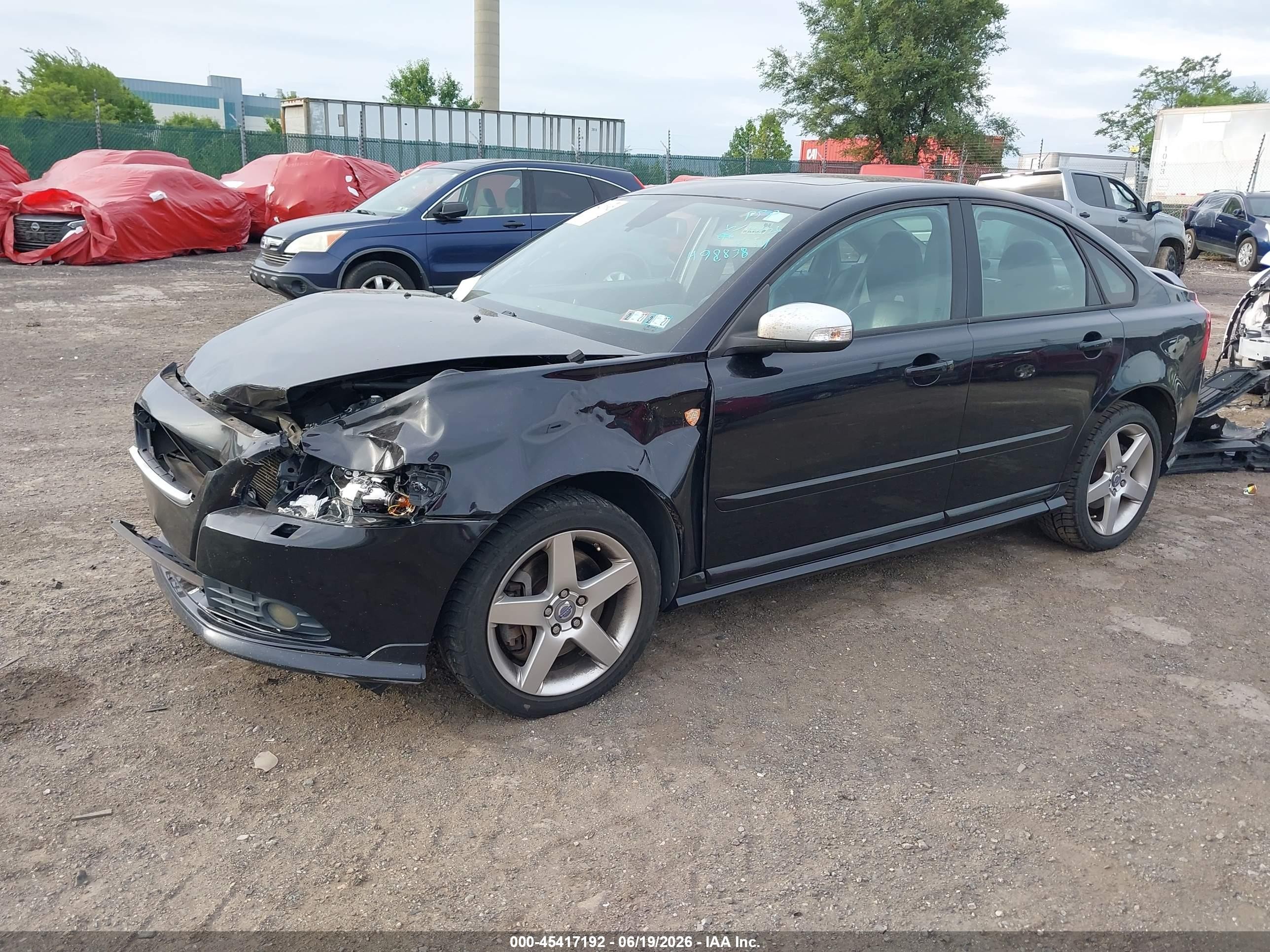 2010 Volvo S40 T5 R-design Black vin: YV1672MHXA2498838