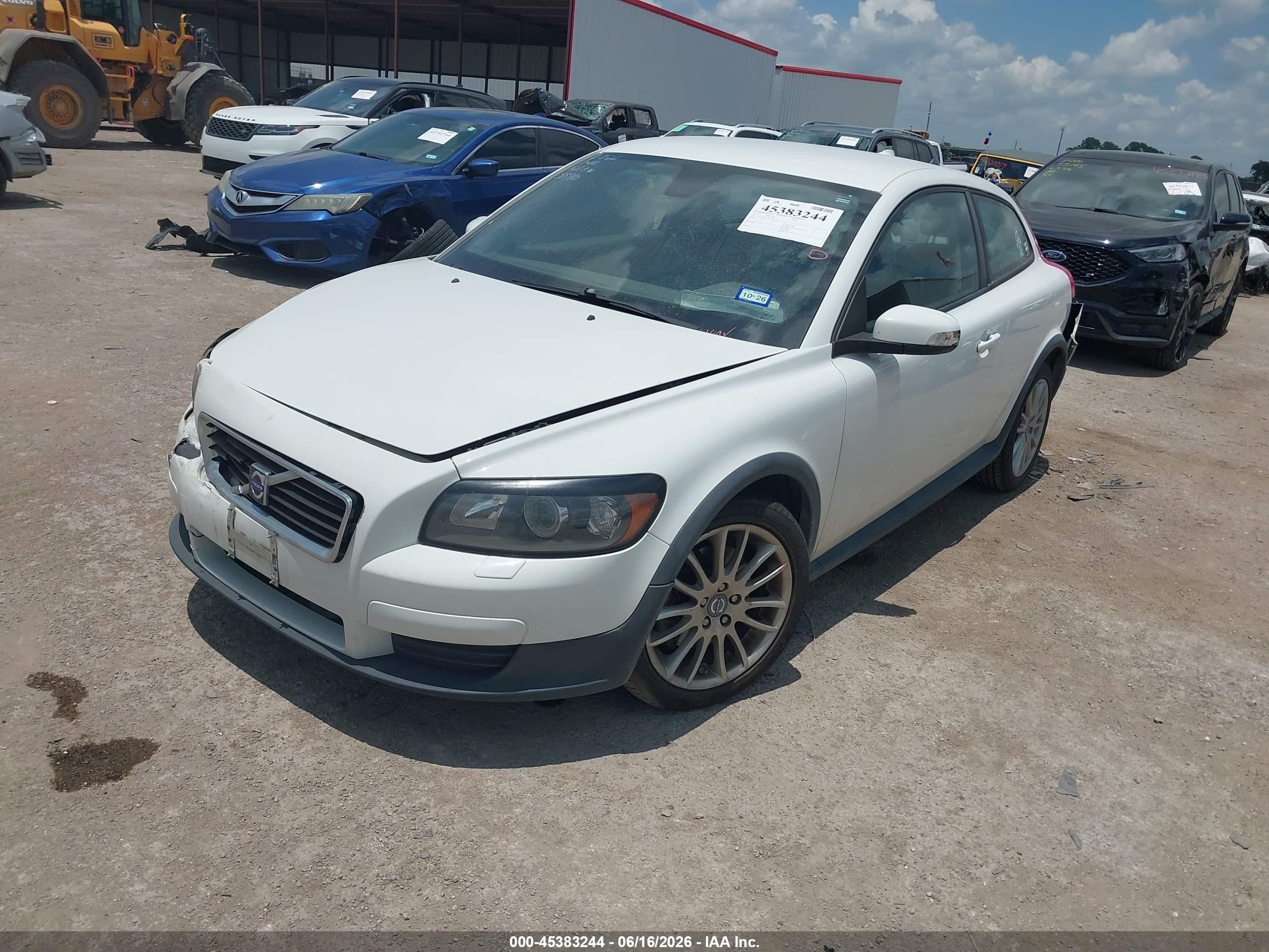 2010 Volvo C30 T5/t5 R-design Белый vin: YV1672MK3A2183262