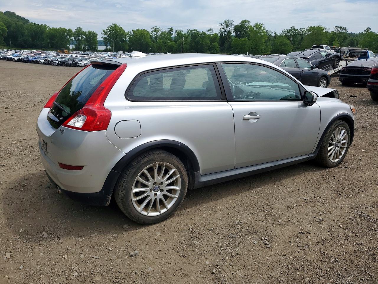 2012 Volvo C30 T5 Silver vin: YV1672MK4C2275290