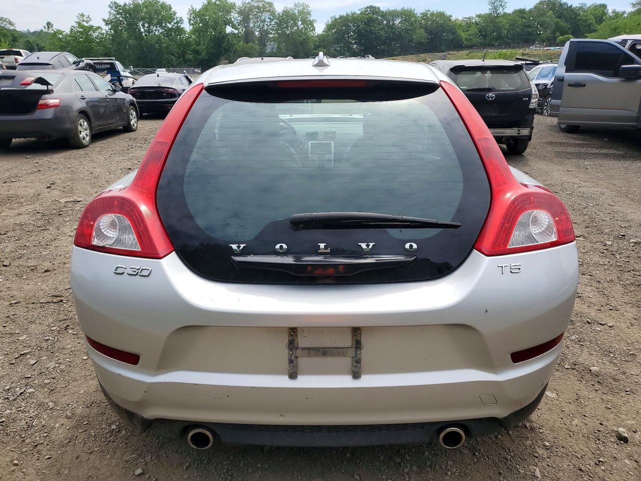 2012 Volvo C30 T5 Silver vin: YV1672MK4C2275290