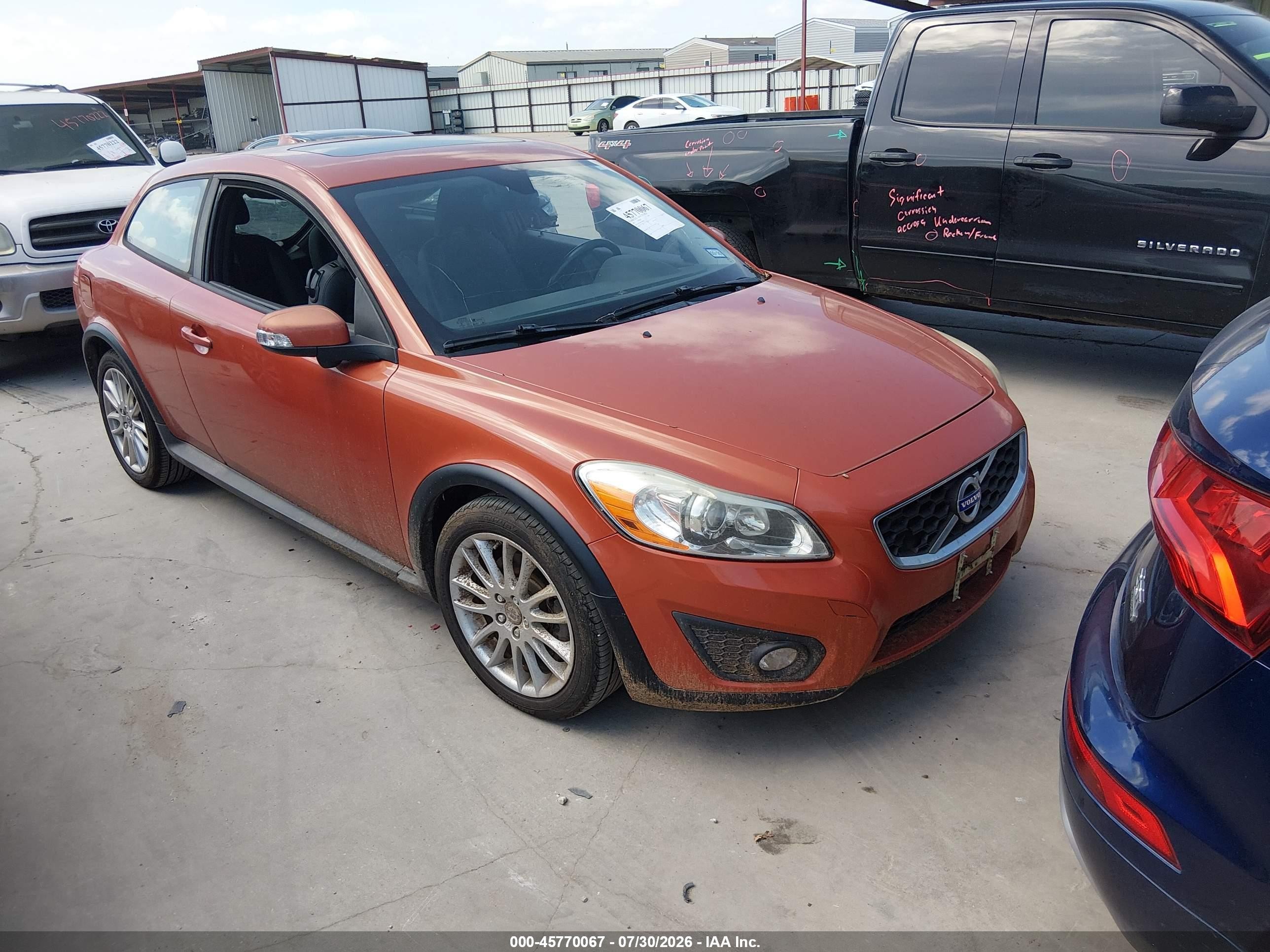 2012 Volvo C30 T5 Orange vin: YV1672MK5C2280465