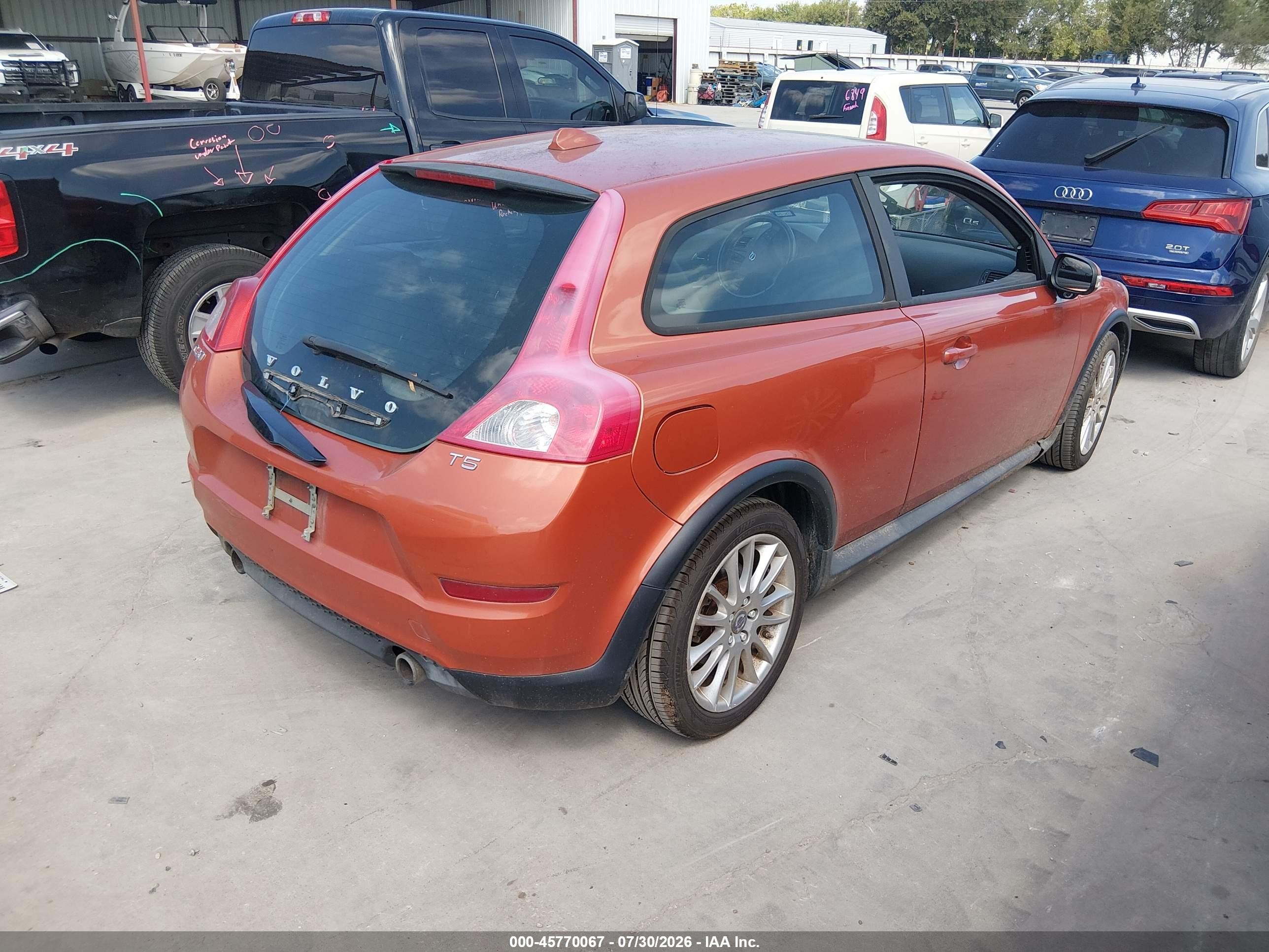 2012 Volvo C30 T5 Orange vin: YV1672MK5C2280465