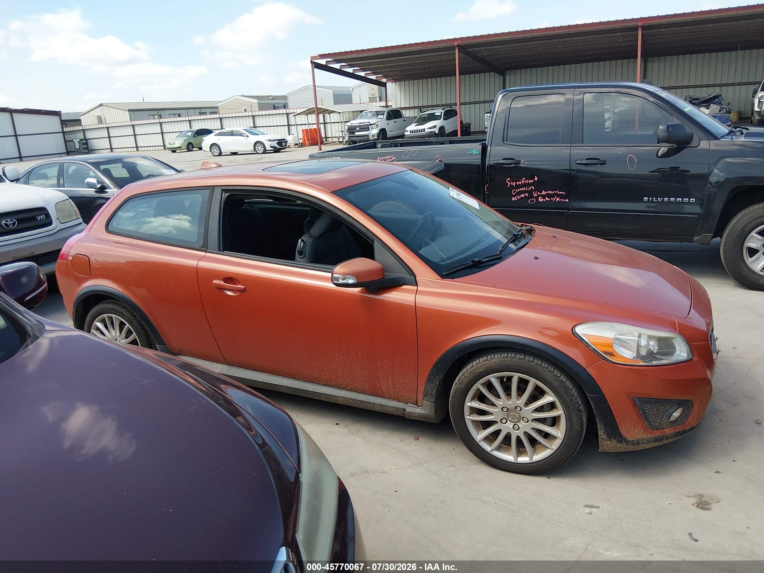 2012 Volvo C30 T5 Orange vin: YV1672MK5C2280465