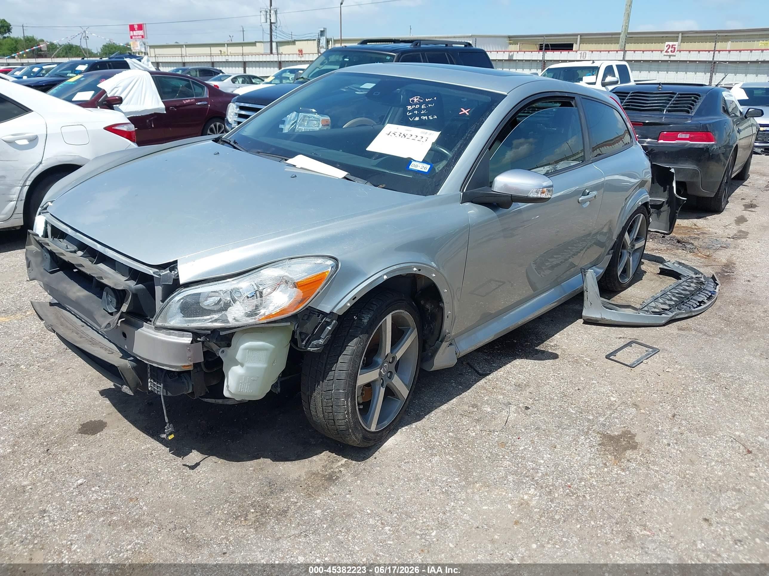 2011 Volvo C30 R-design/t5/t5 (retail Only) Gray vin: YV1672MK6B2209452
