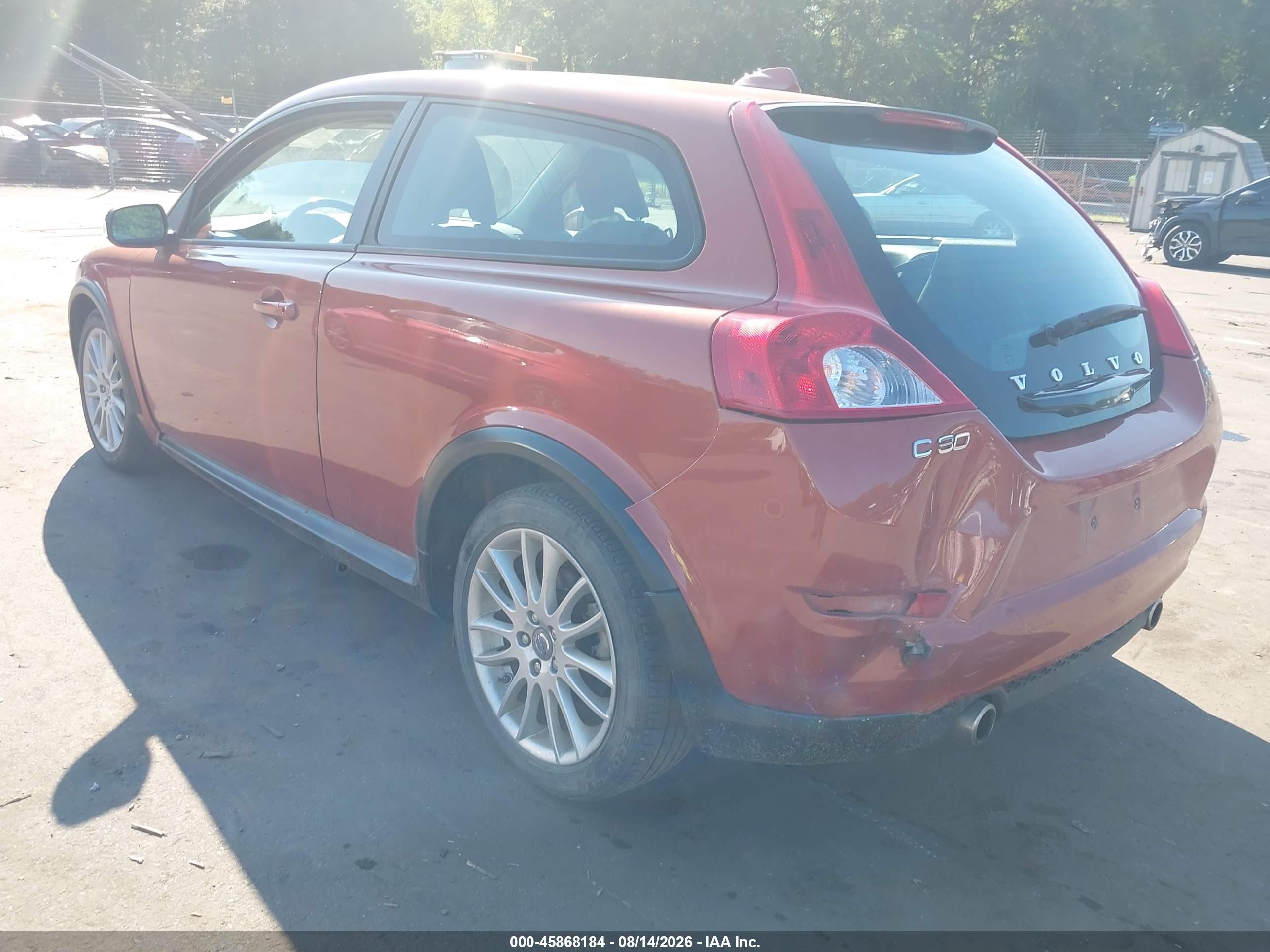 2012 Volvo C30 T5 Оранжевый vin: YV1672MK6C2266266
