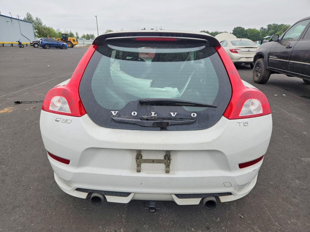 2012 Volvo C30 T5 White vin: YV1672MK6C2270592