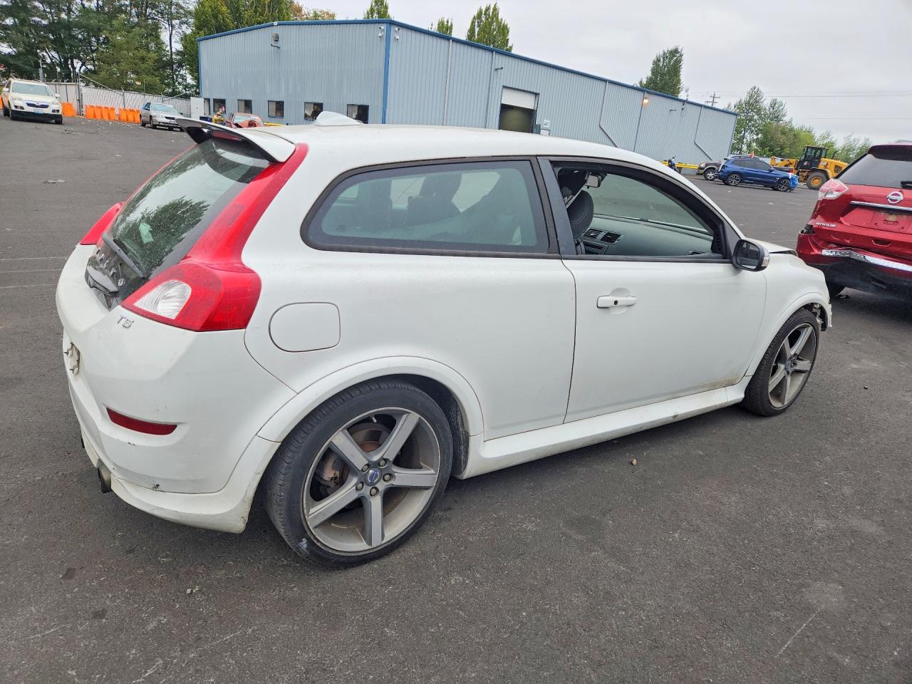 2012 Volvo C30 T5 White vin: YV1672MK6C2270592