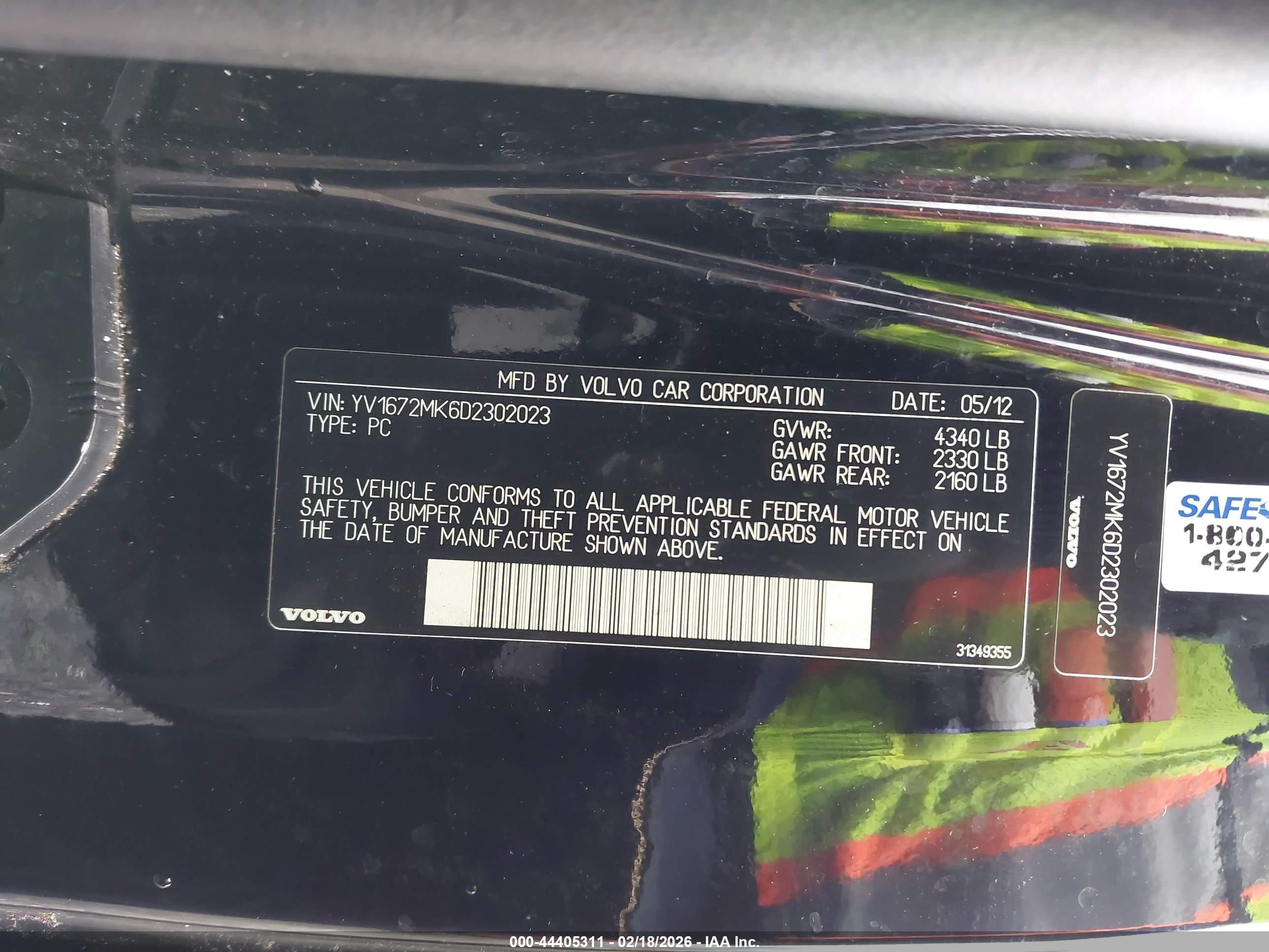 2013 Volvo C30   Черный vin: YV1672MK6D2302023