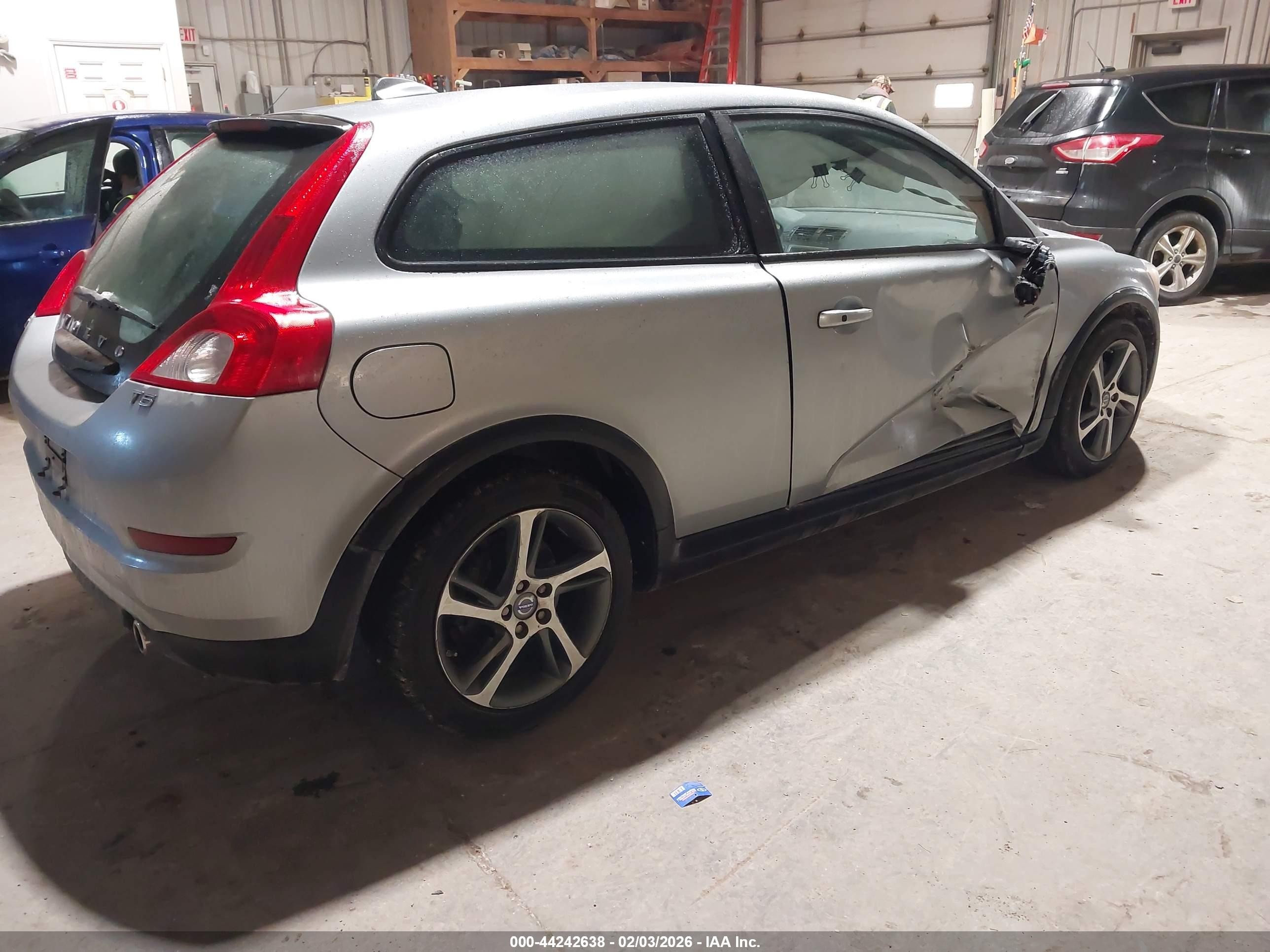 2013 Volvo C30 T5 Silver vin: YV1672MK6D2304564