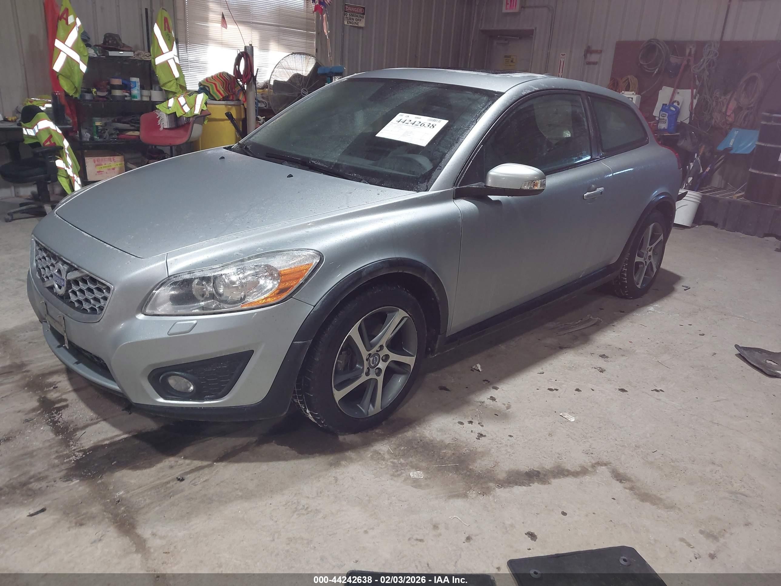 2013 Volvo C30 T5 Silver vin: YV1672MK6D2304564