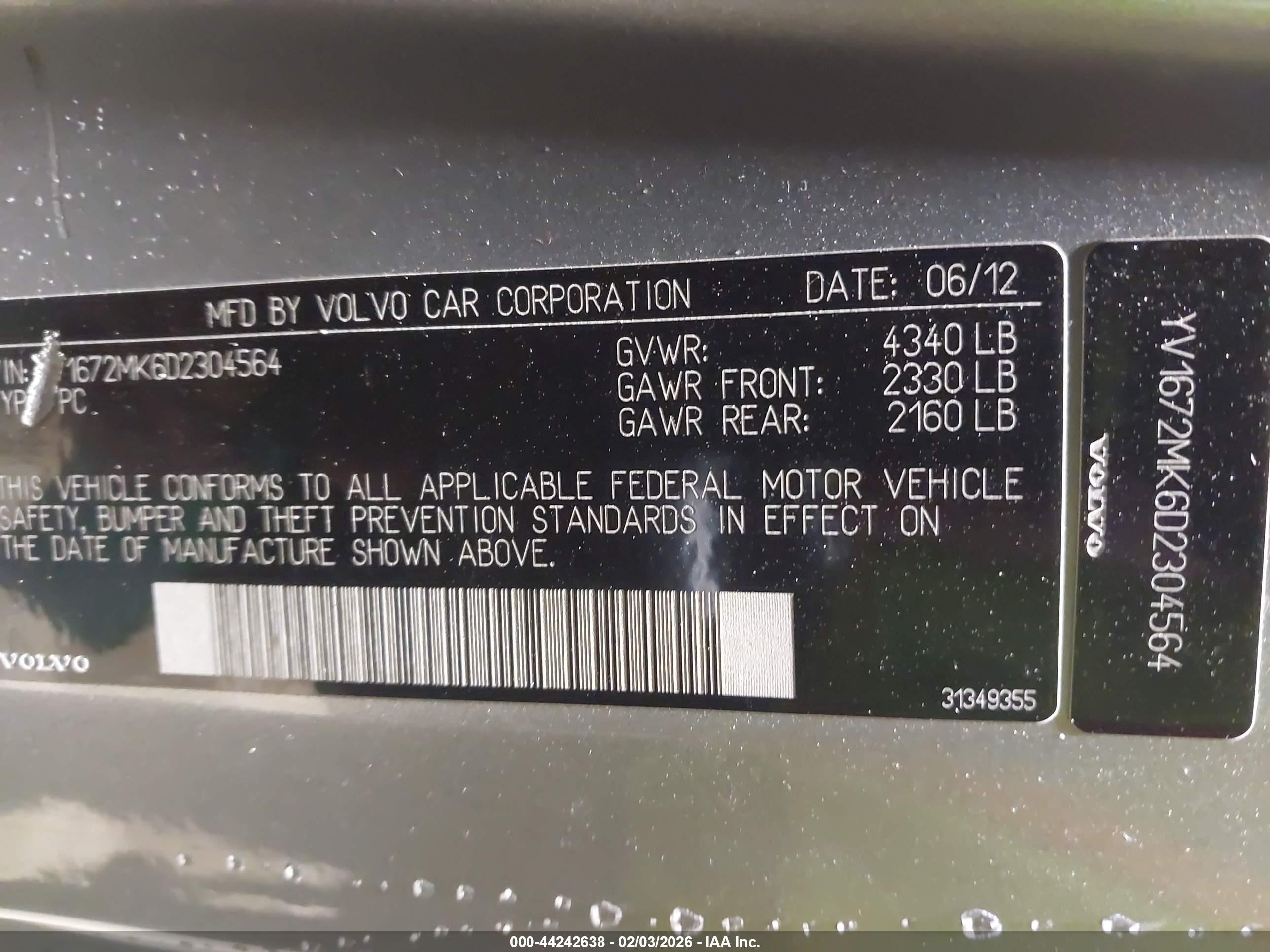 2013 Volvo C30 T5 Silver vin: YV1672MK6D2304564