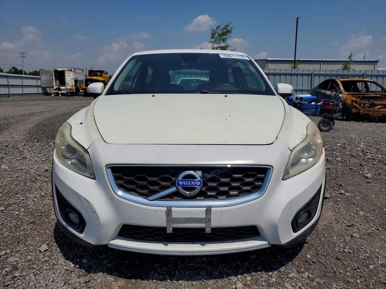 2012 Volvo C30 T5 White vin: YV1672MK8C2267113