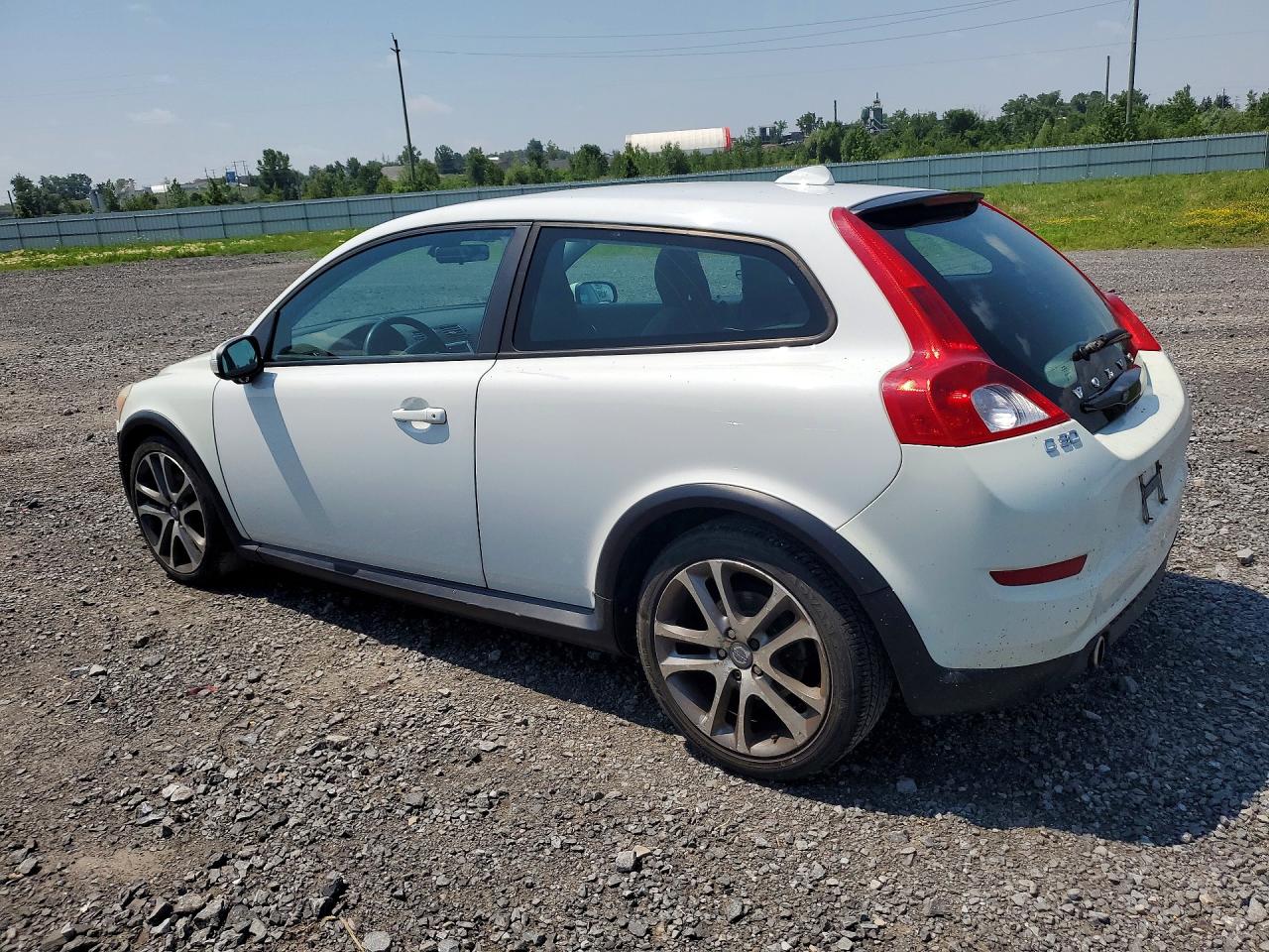 2012 Volvo C30 T5 White vin: YV1672MK8C2267113