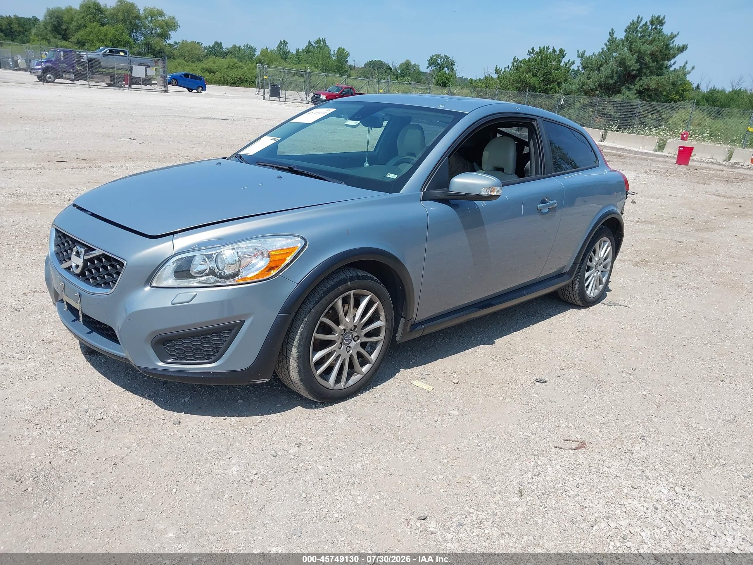 2012 Volvo C30 T5 Gray vin: YV1672MK8C2273039