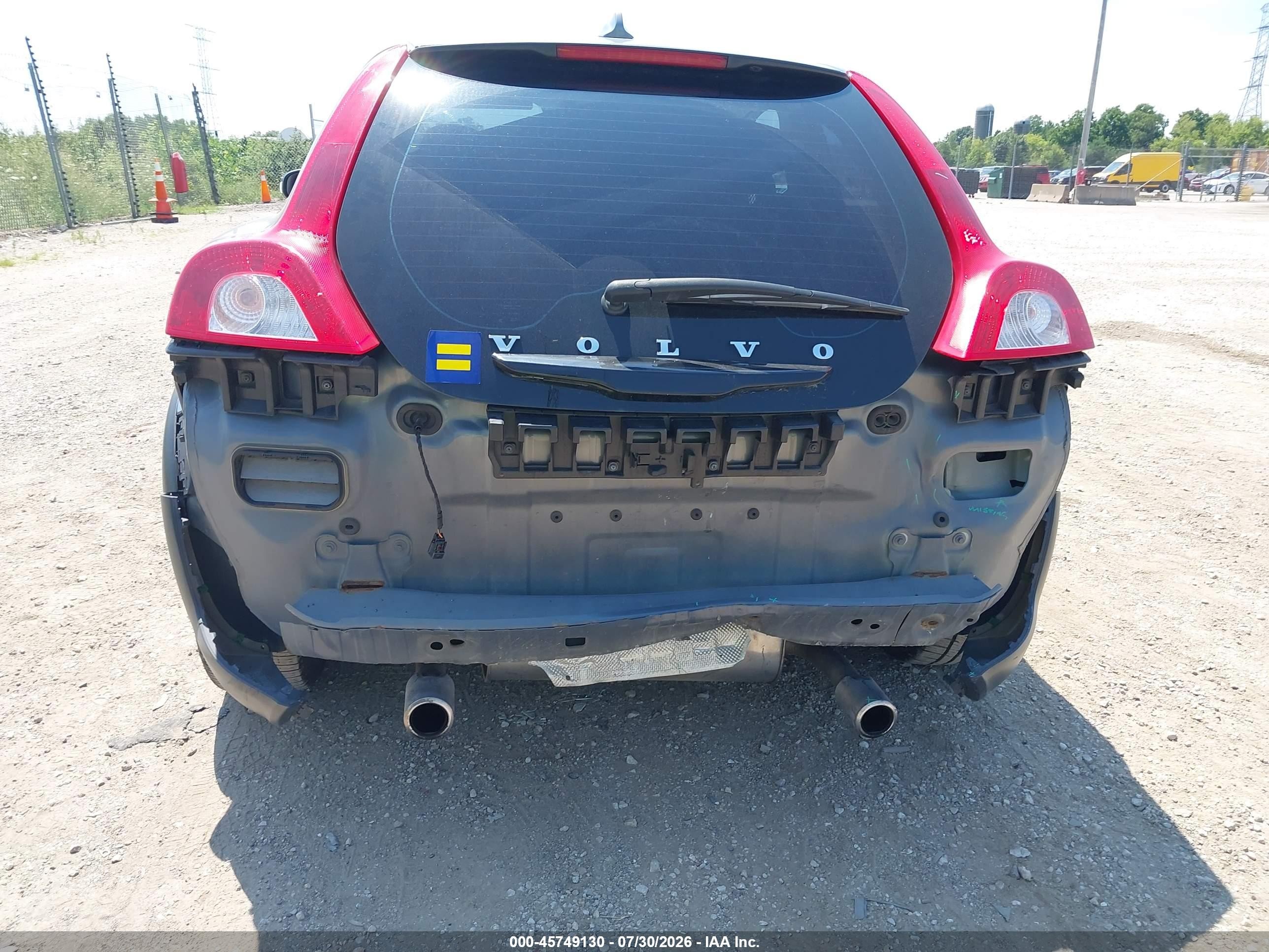 2012 Volvo C30 T5 Gray vin: YV1672MK8C2273039