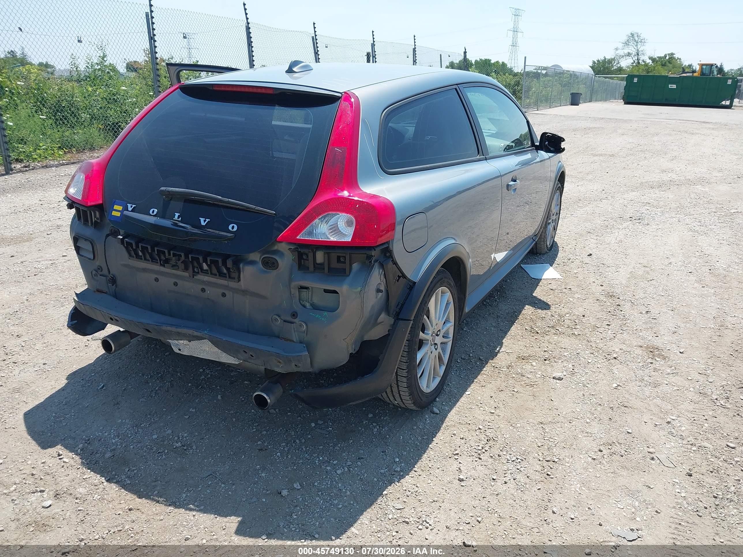 2012 Volvo C30 T5 Gray vin: YV1672MK8C2273039