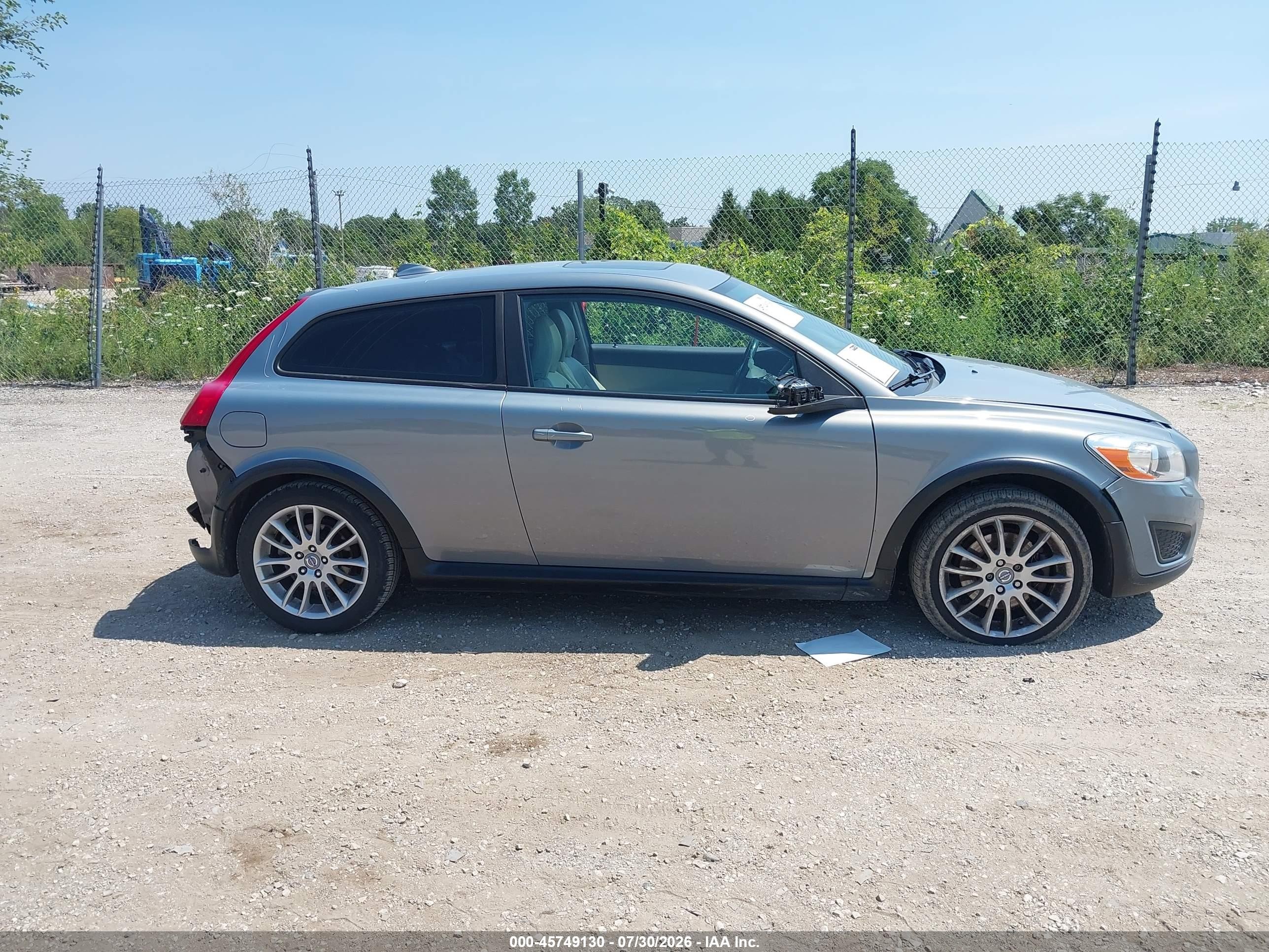 2012 Volvo C30 T5 Gray vin: YV1672MK8C2273039