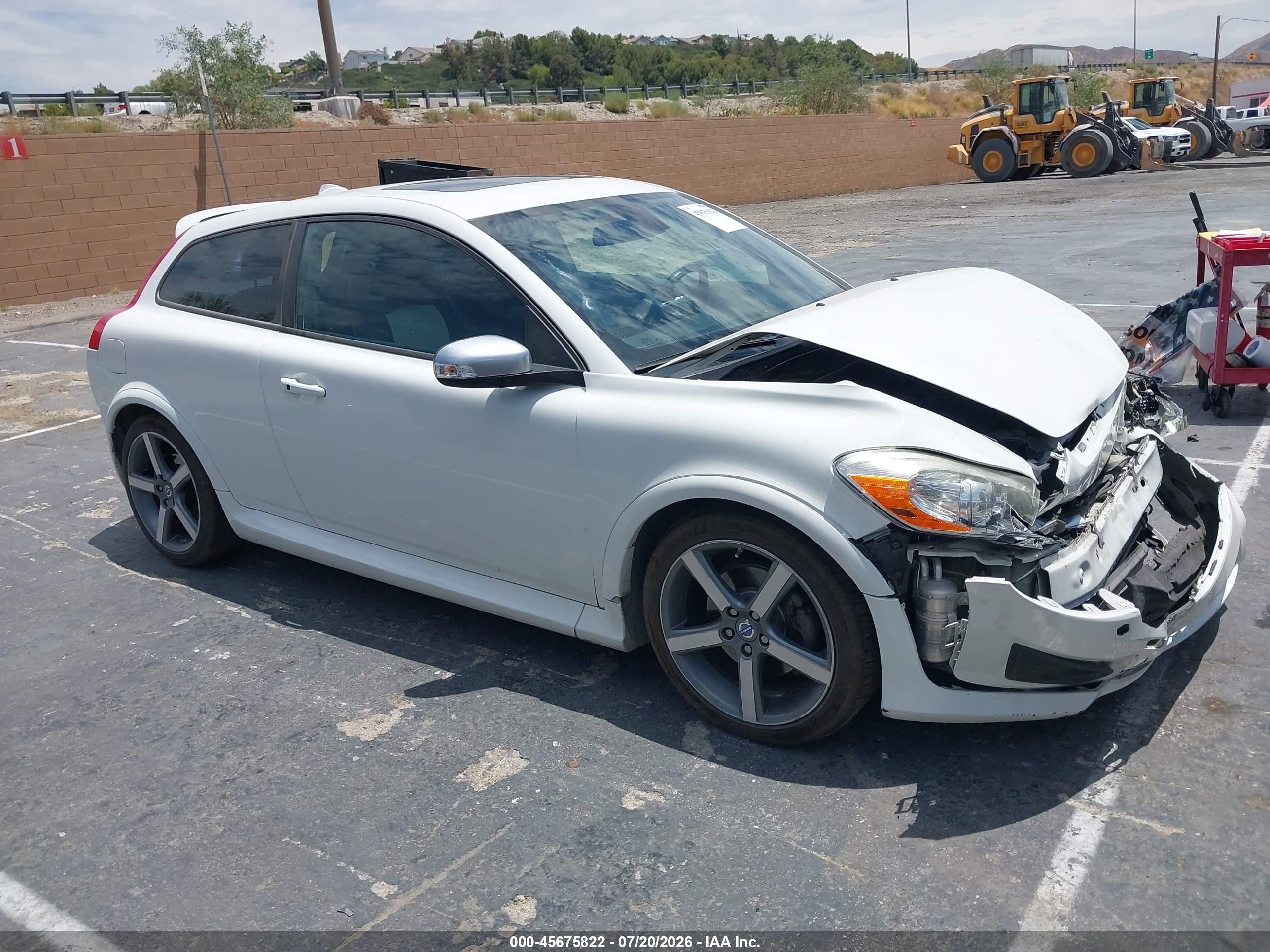 2013 Volvo C30 T5 R-design White vin: YV1672MK8D2311726