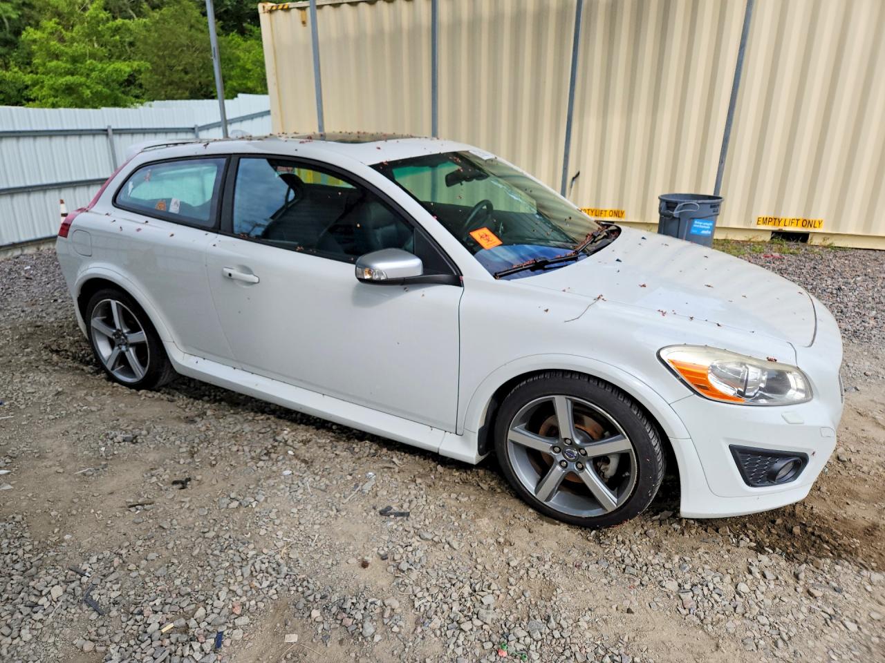 2011 Volvo C30 T5 White vin: YV1672MK9B2246530