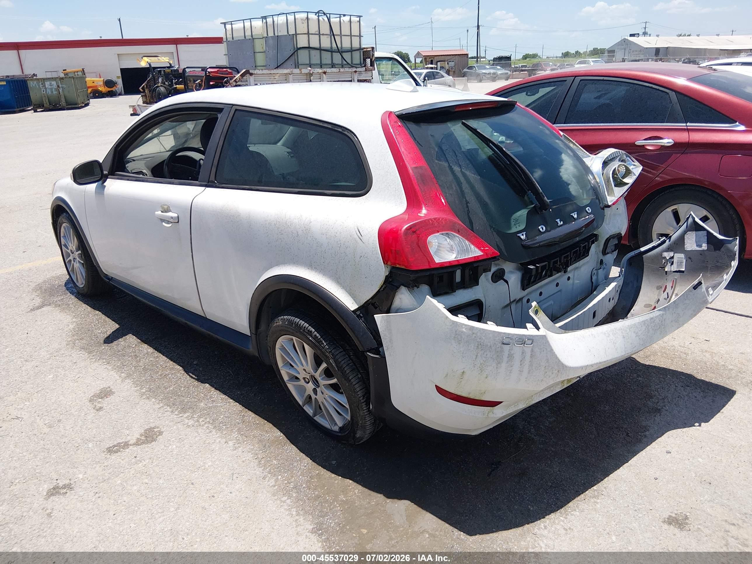 2012 Volvo C30 T5 White vin: YV1672MK9C2265371