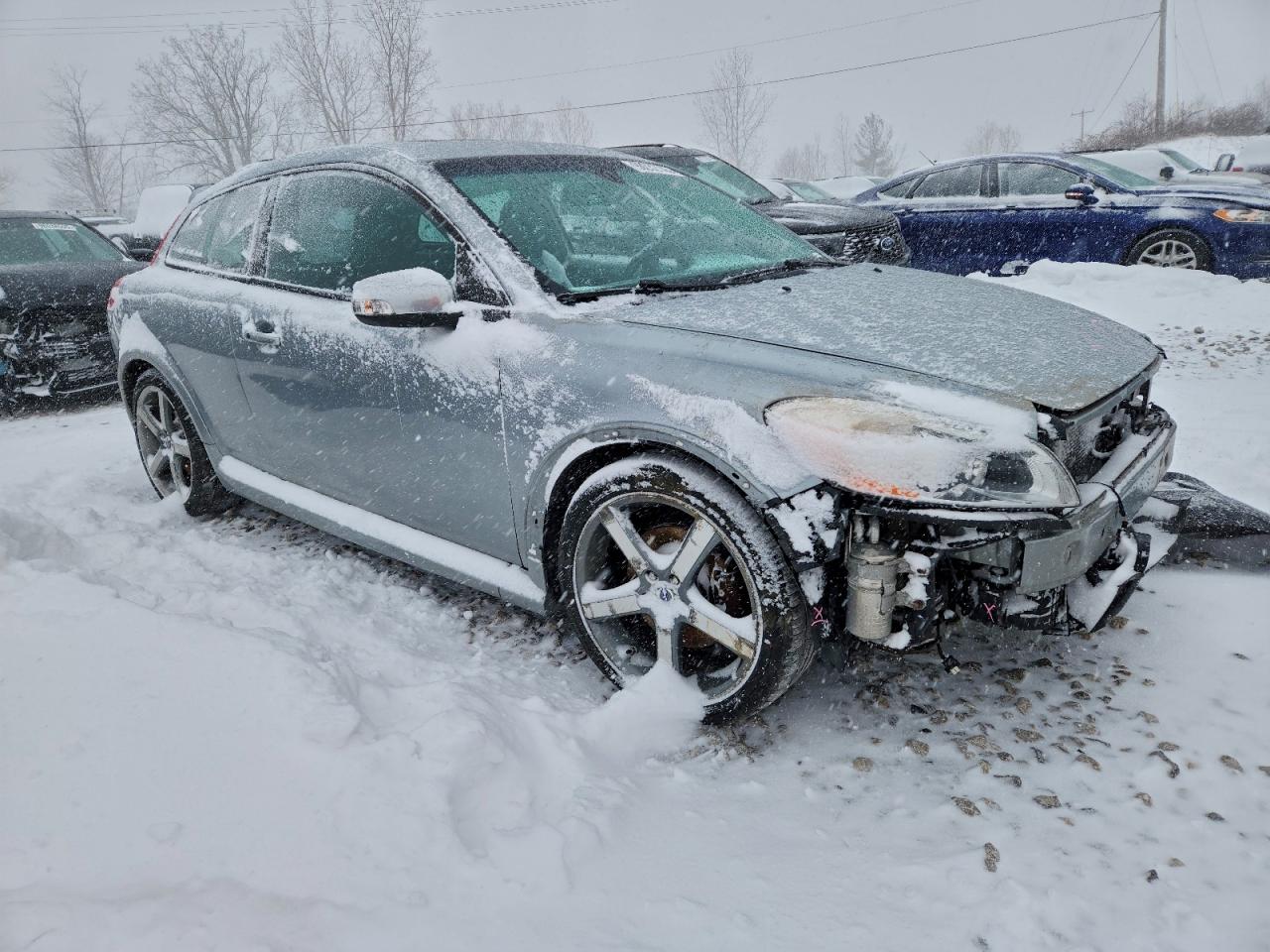 2013 Volvo C30 T5 Silver vin: YV1672MK9D2304817