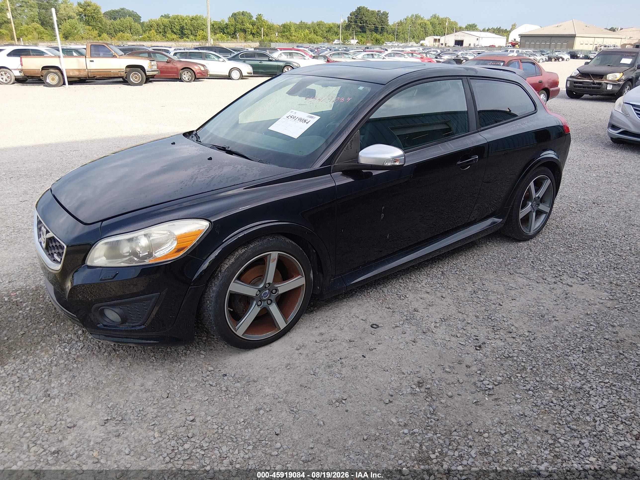 2011 Volvo C30 R-design/t5 (retail Only) Black vin: YV1672MKXB2193482