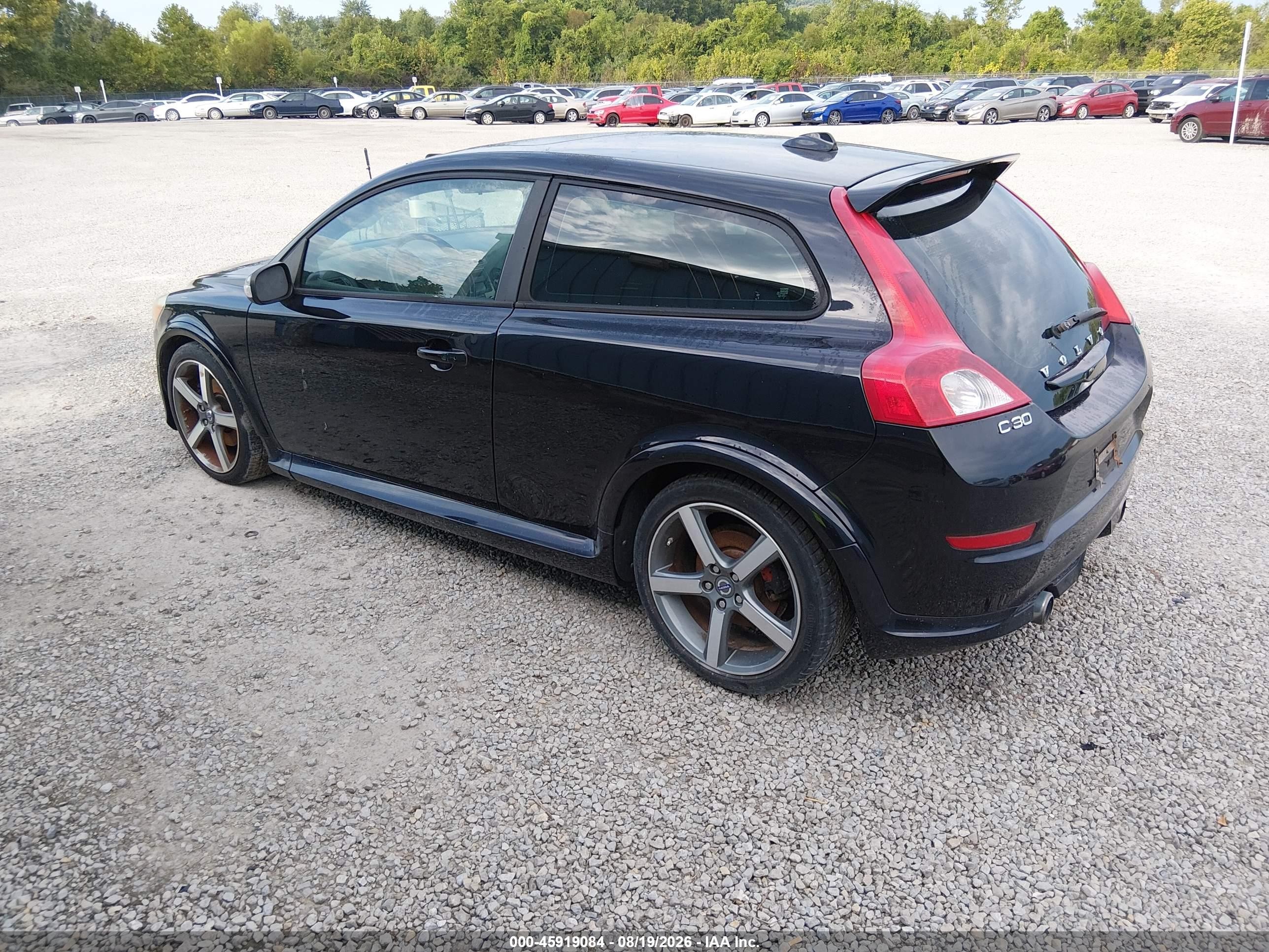 2011 Volvo C30 R-design/t5 (retail Only) Black vin: YV1672MKXB2193482