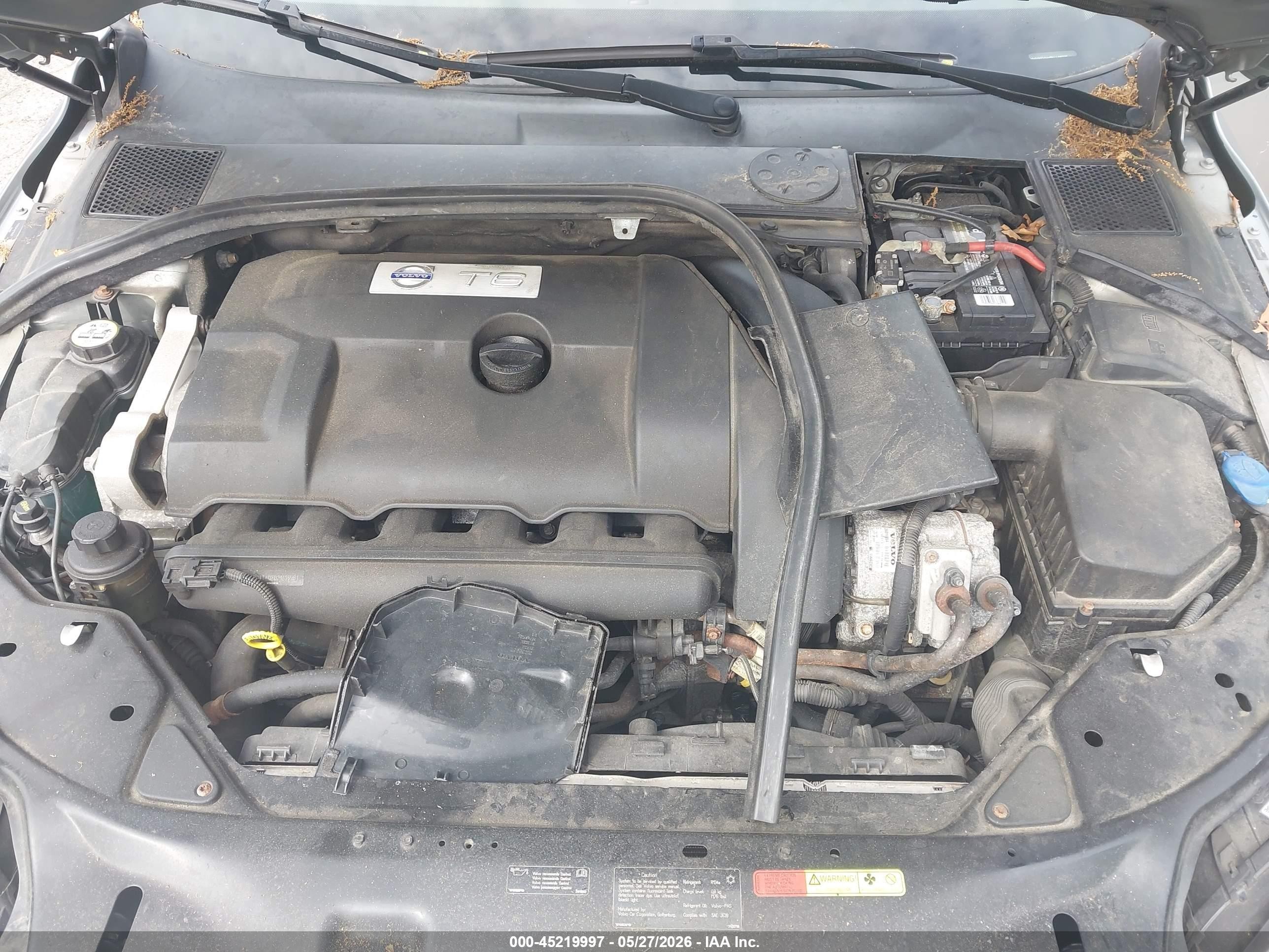 2011 Volvo S80 T6 Серебряный vin: YV1902AH4B1146027