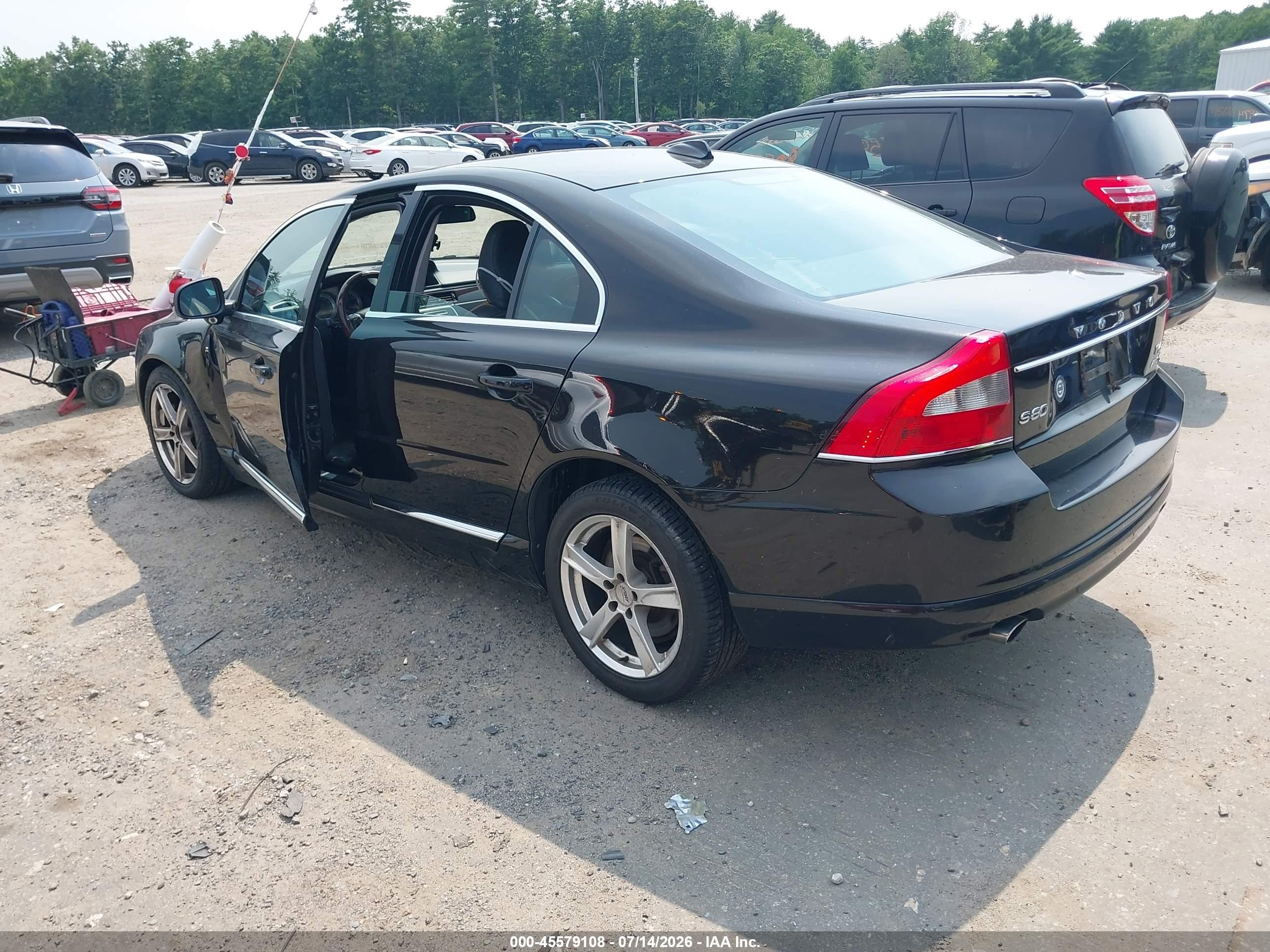 2013 Volvo S80 T6 Platinum Черный vin: YV1902AH5D1167312