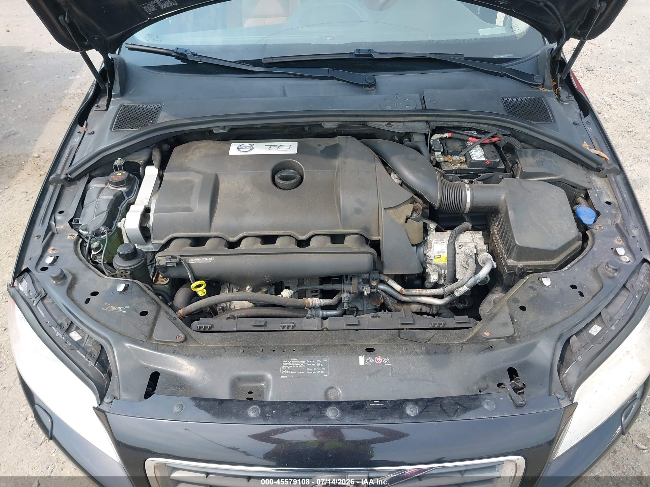 2013 Volvo S80 T6 Platinum Черный vin: YV1902AH5D1167312