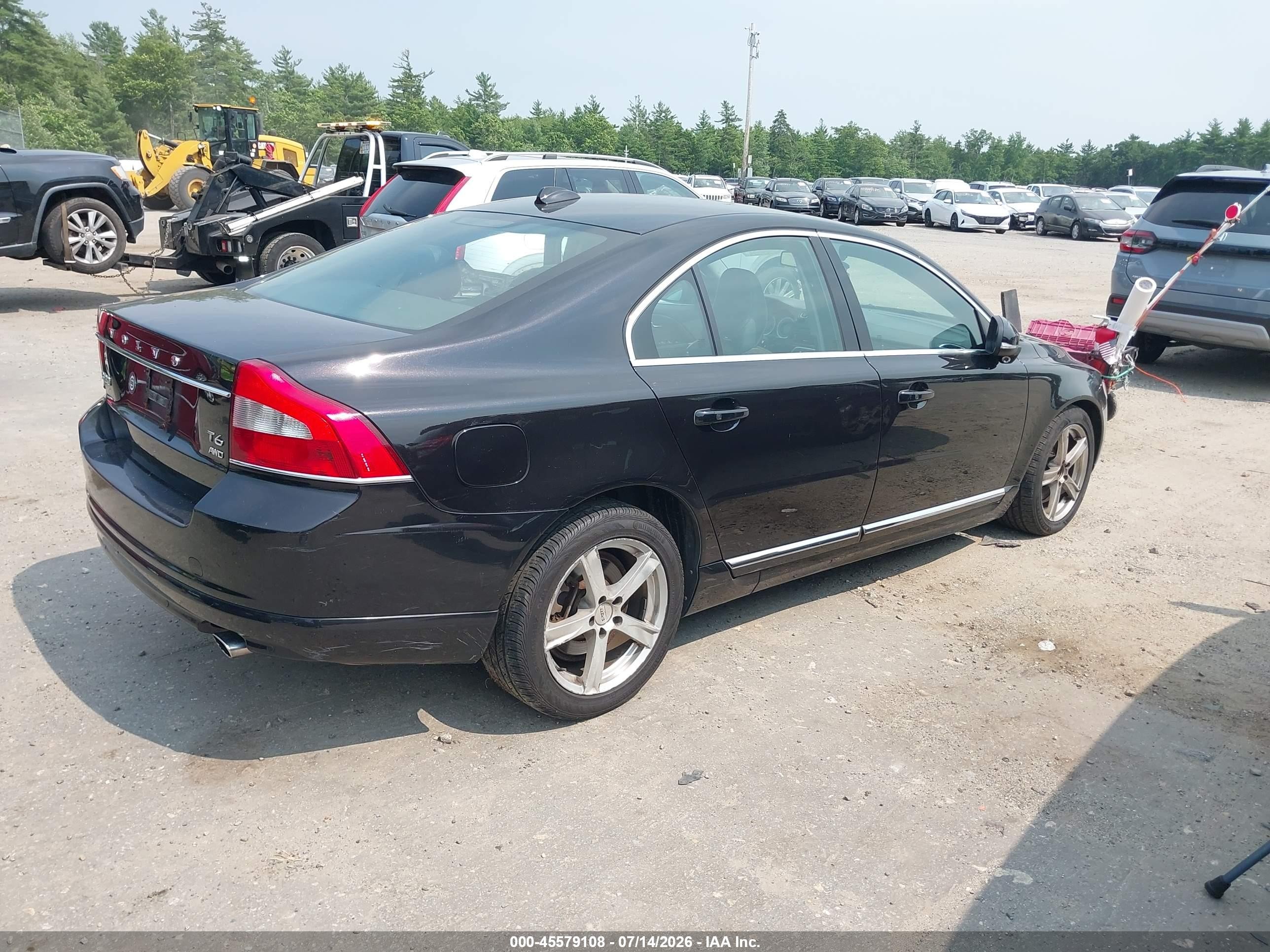 2013 Volvo S80 T6 Platinum Черный vin: YV1902AH5D1167312