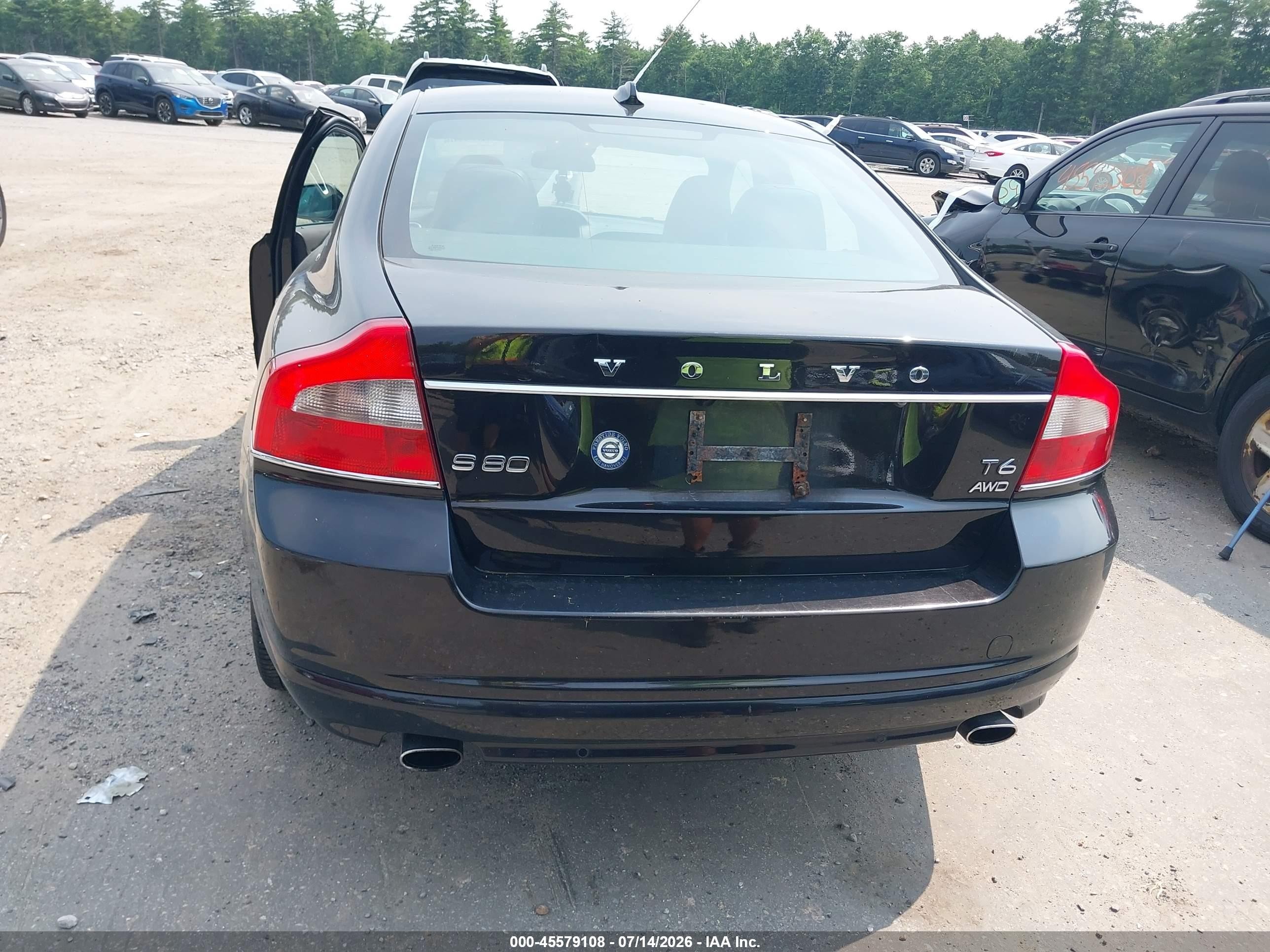 2013 Volvo S80 T6 Platinum Черный vin: YV1902AH5D1167312