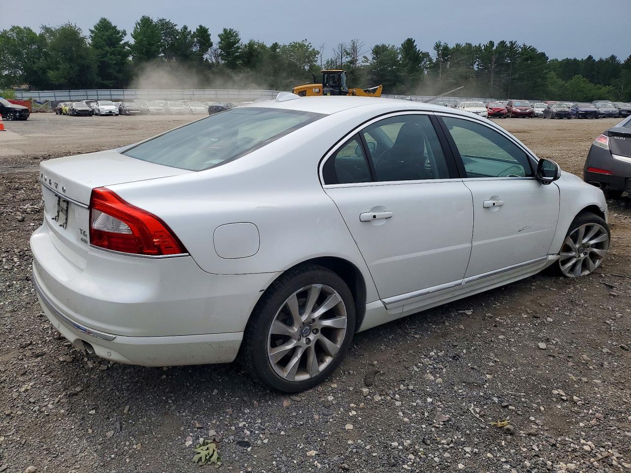 2014 Volvo S80 T6 White vin: YV1902AH7E1178698
