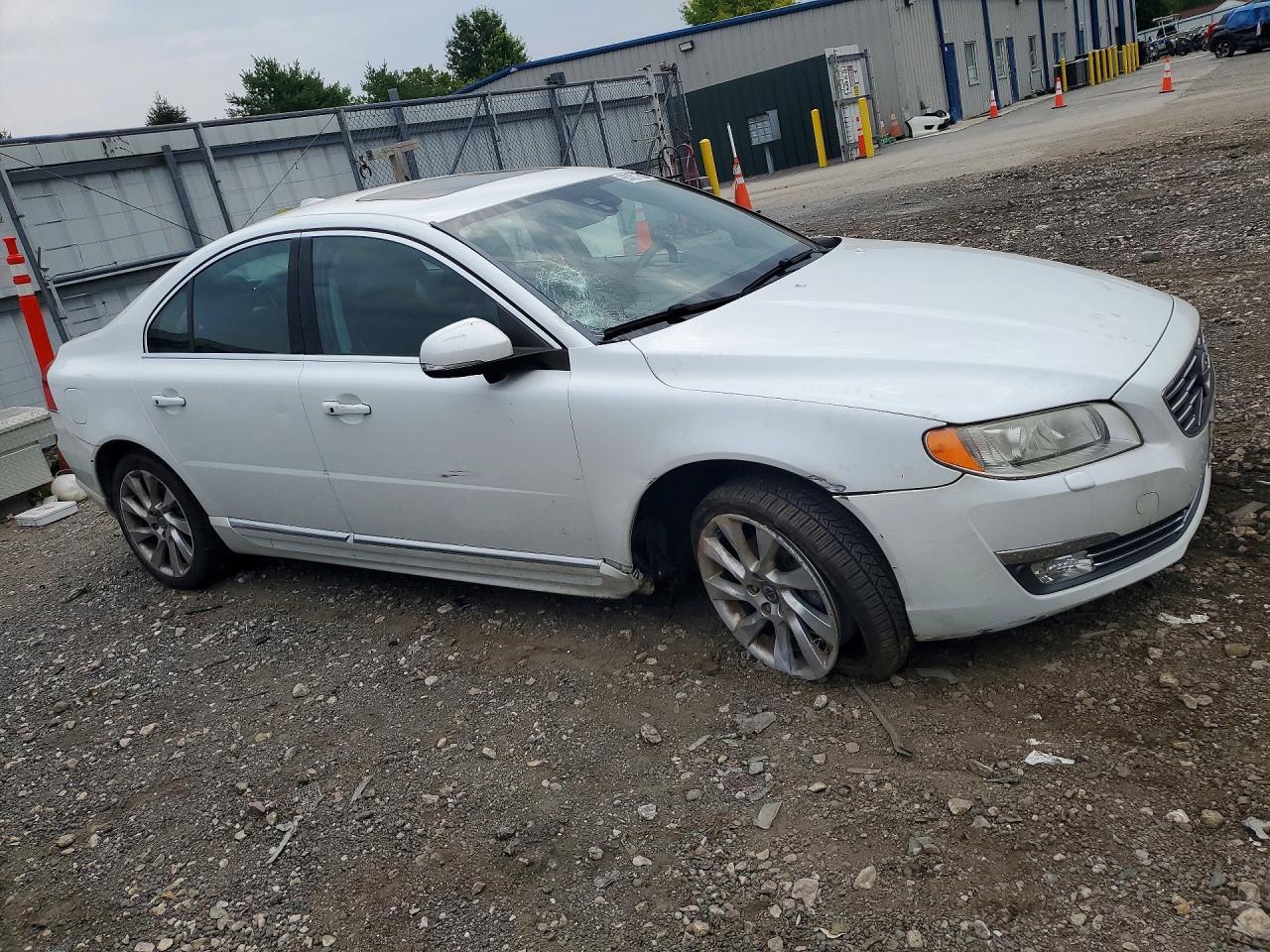 2014 Volvo S80 T6 White vin: YV1902AH7E1178698