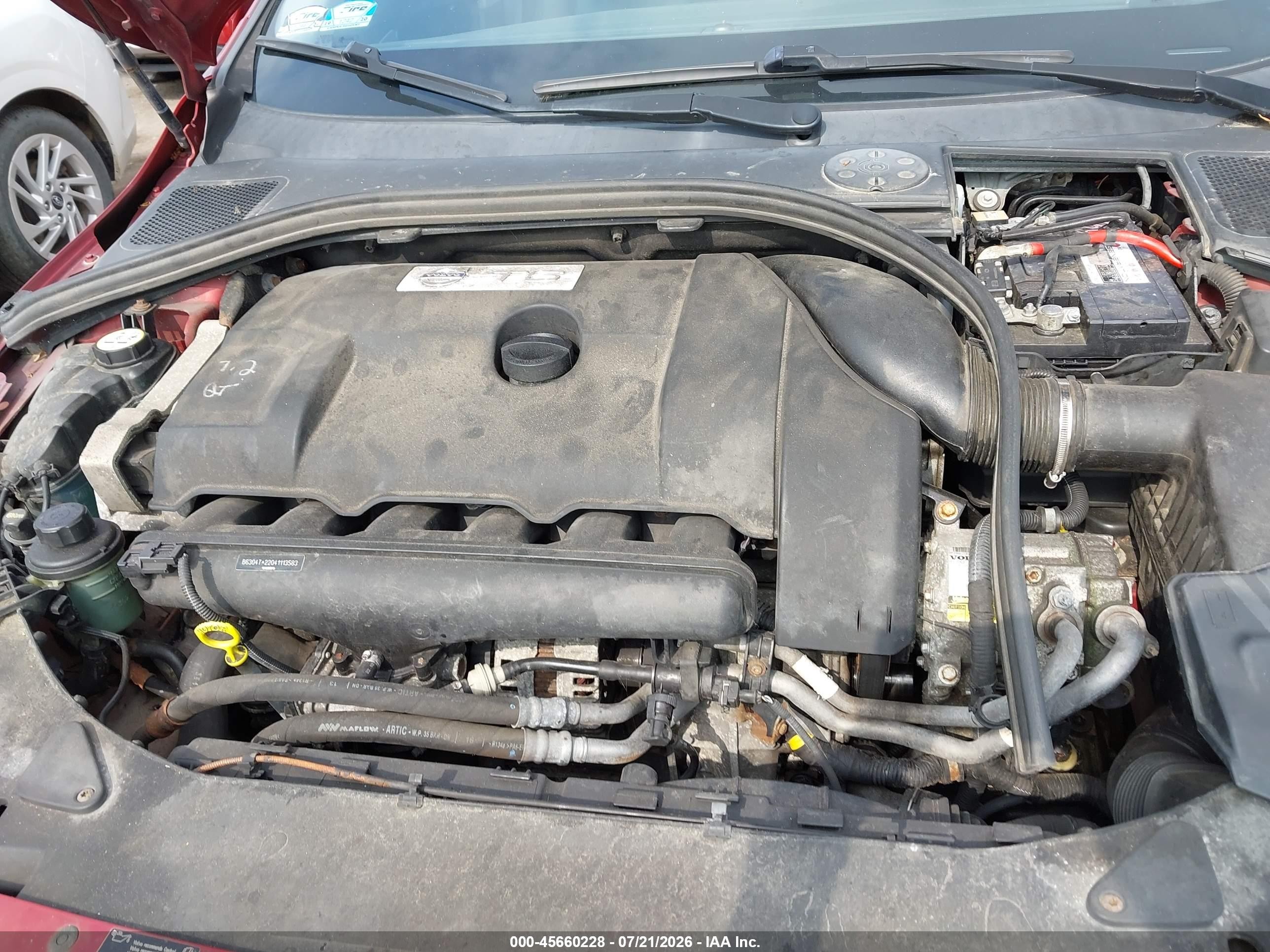 2012 Volvo S60 T6 Красный vin: YV1902FH0C2077843