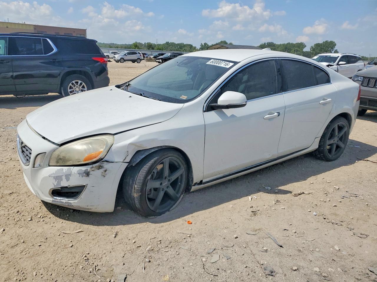 2011 Volvo S60 T6 White vin: YV1902FH2B2015147