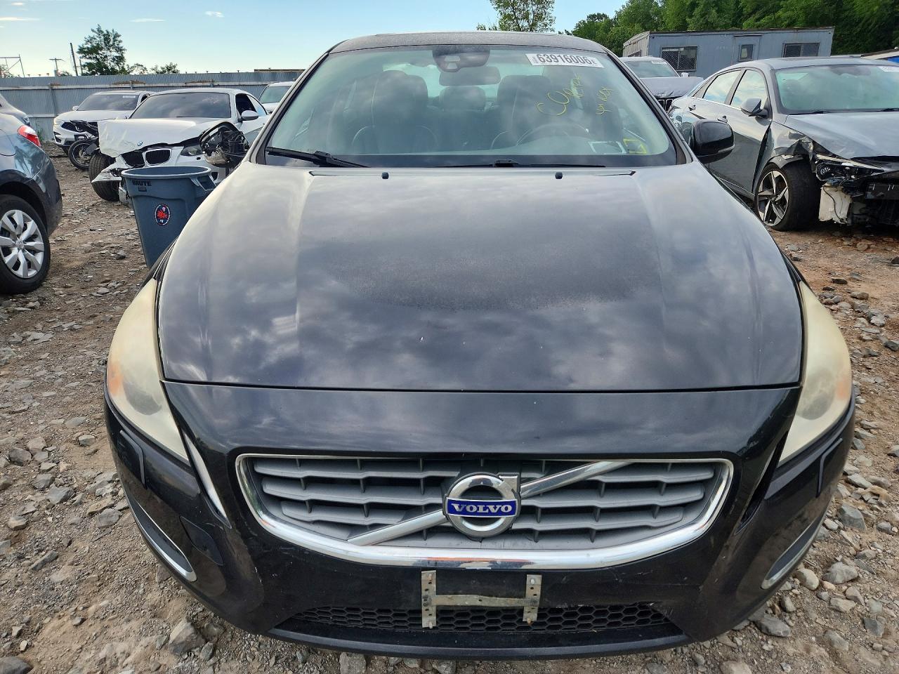 2011 Volvo S60 T6 Black vin: YV1902FH2B2016248