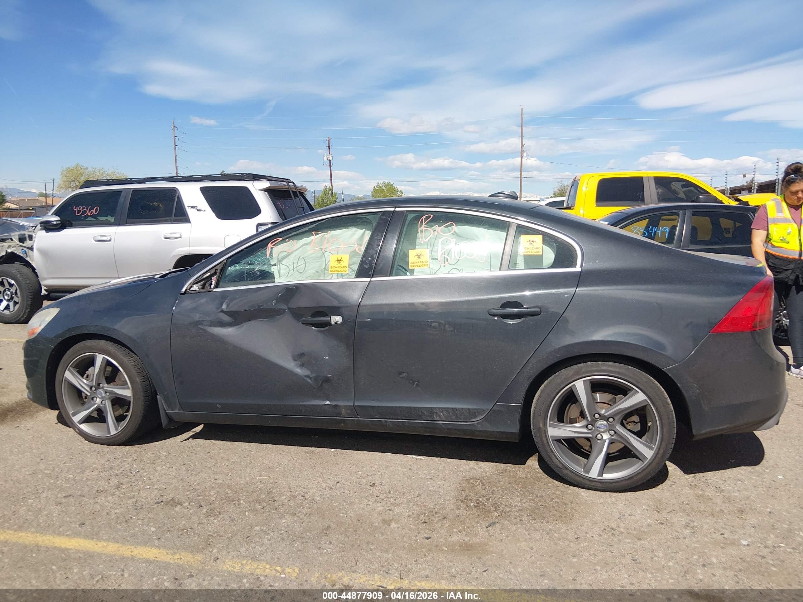 2012 Volvo S60 T6 Gray vin: YV1902FH2C2112933