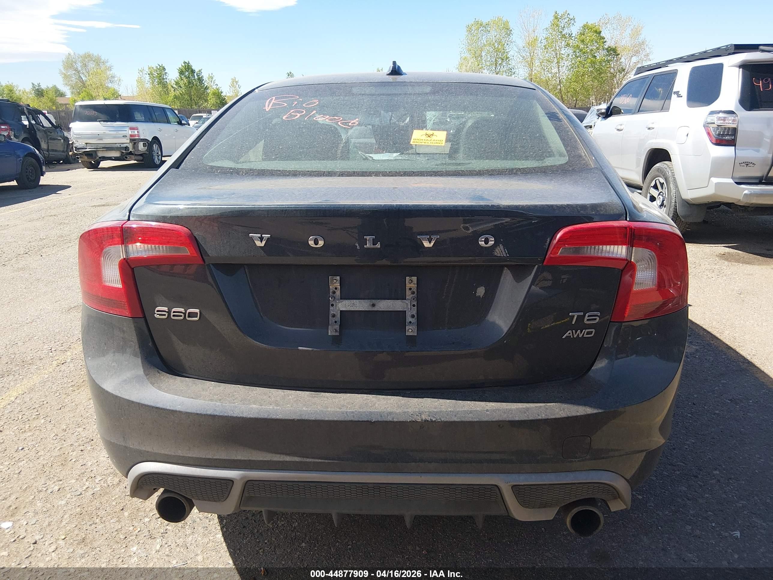 2012 Volvo S60 T6 Gray vin: YV1902FH2C2112933