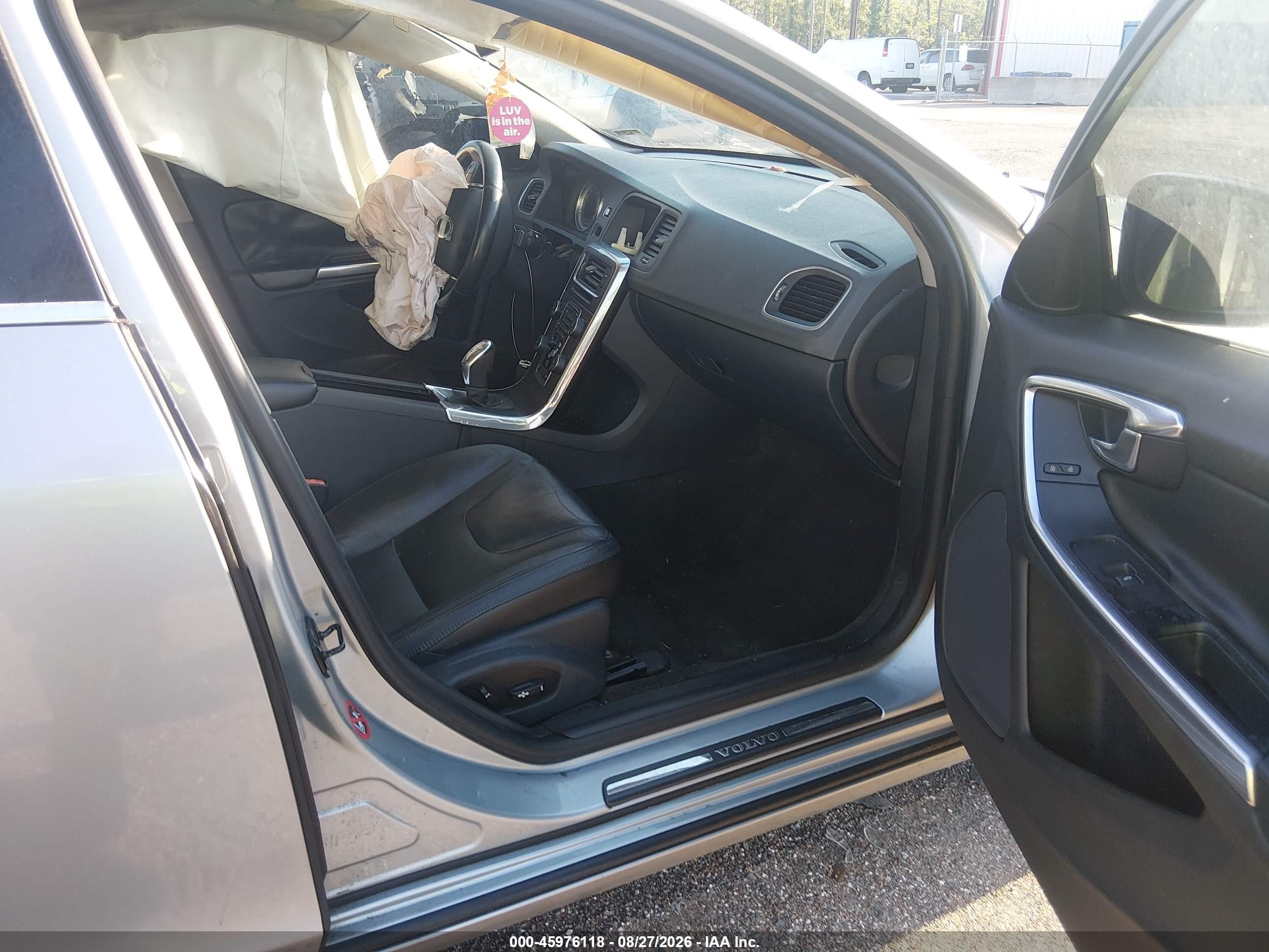 2013 Volvo S60 T6 Silver vin: YV1902FH2D2196057