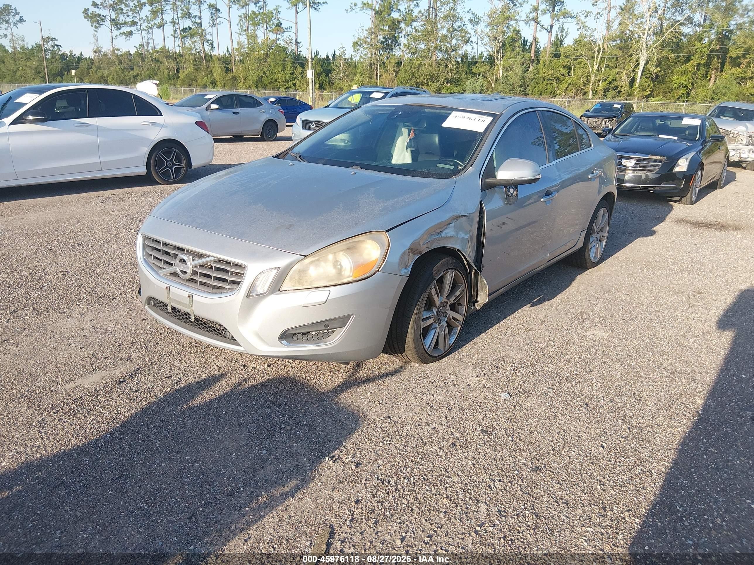 2013 Volvo S60 T6 Silver vin: YV1902FH2D2196057
