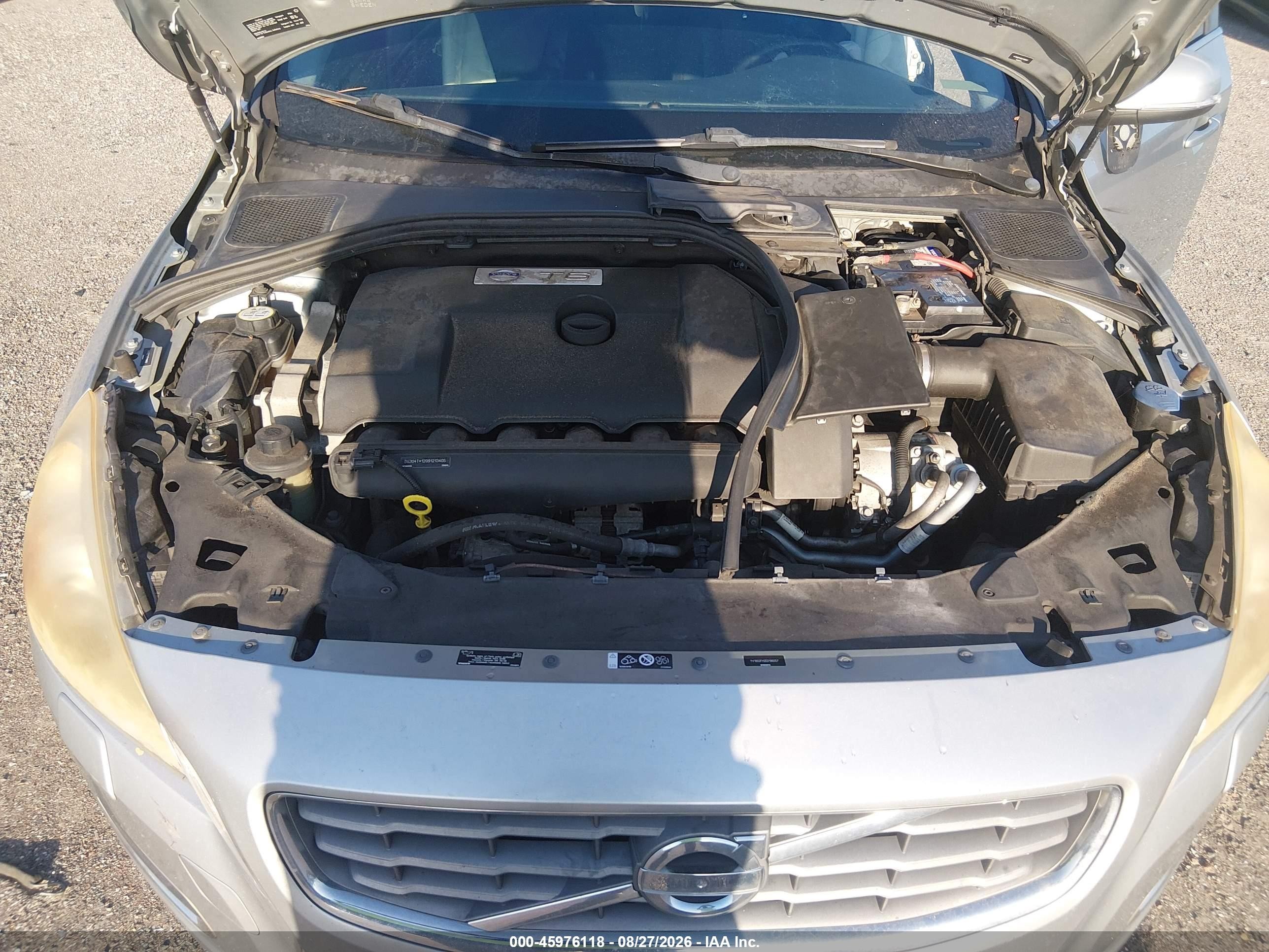 2013 Volvo S60 T6 Silver vin: YV1902FH2D2196057