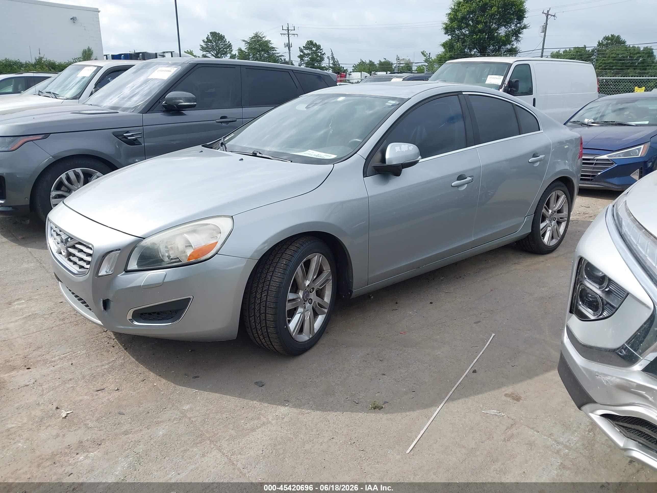 2012 Volvo S60 T6 Silver vin: YV1902FH3C2055416