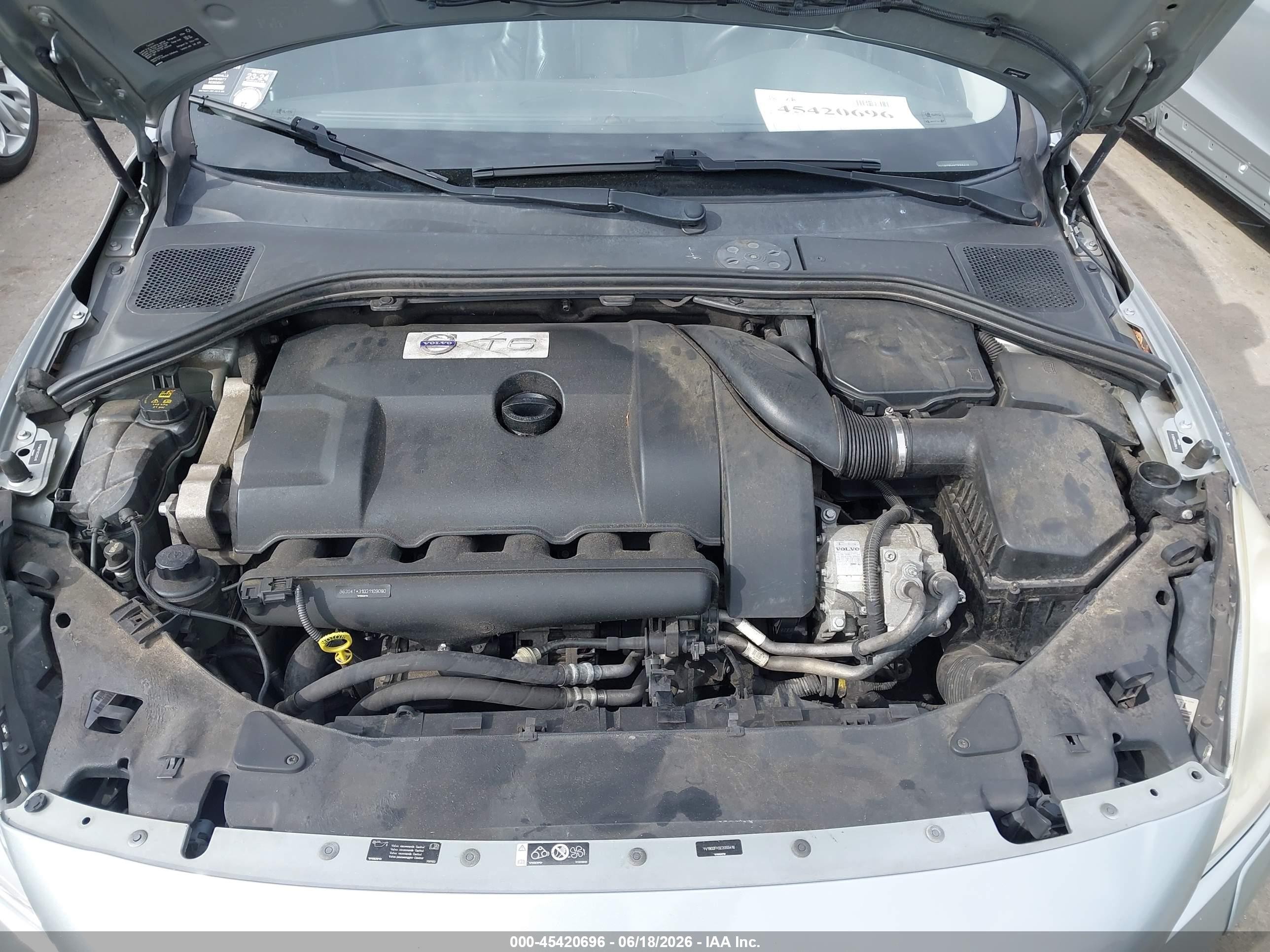 2012 Volvo S60 T6 Silver vin: YV1902FH3C2055416